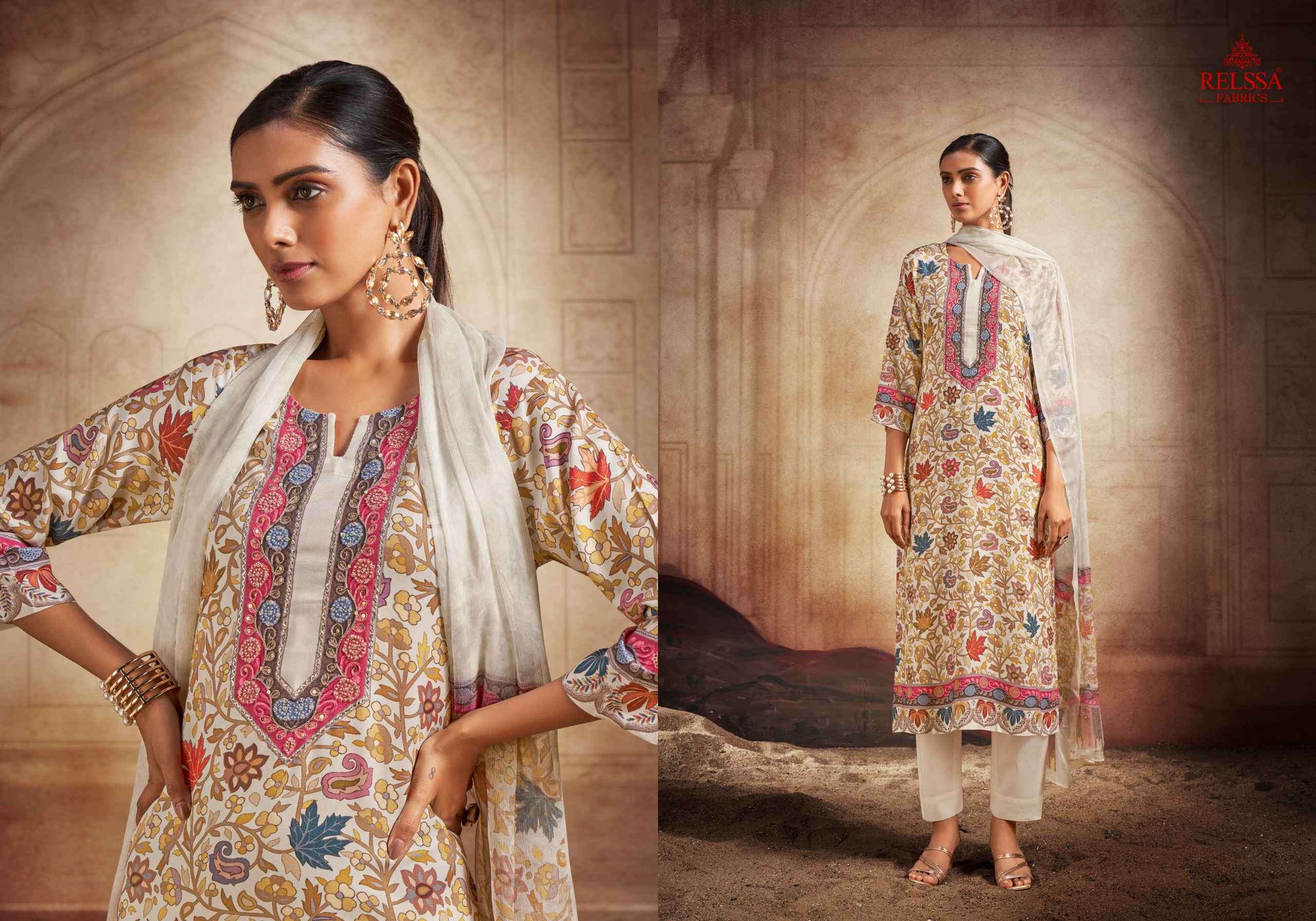 RELSSA GULNAZ FANCY HANDWORK WINTER WEAR SUIT CATALOG SUPPLIER 2024