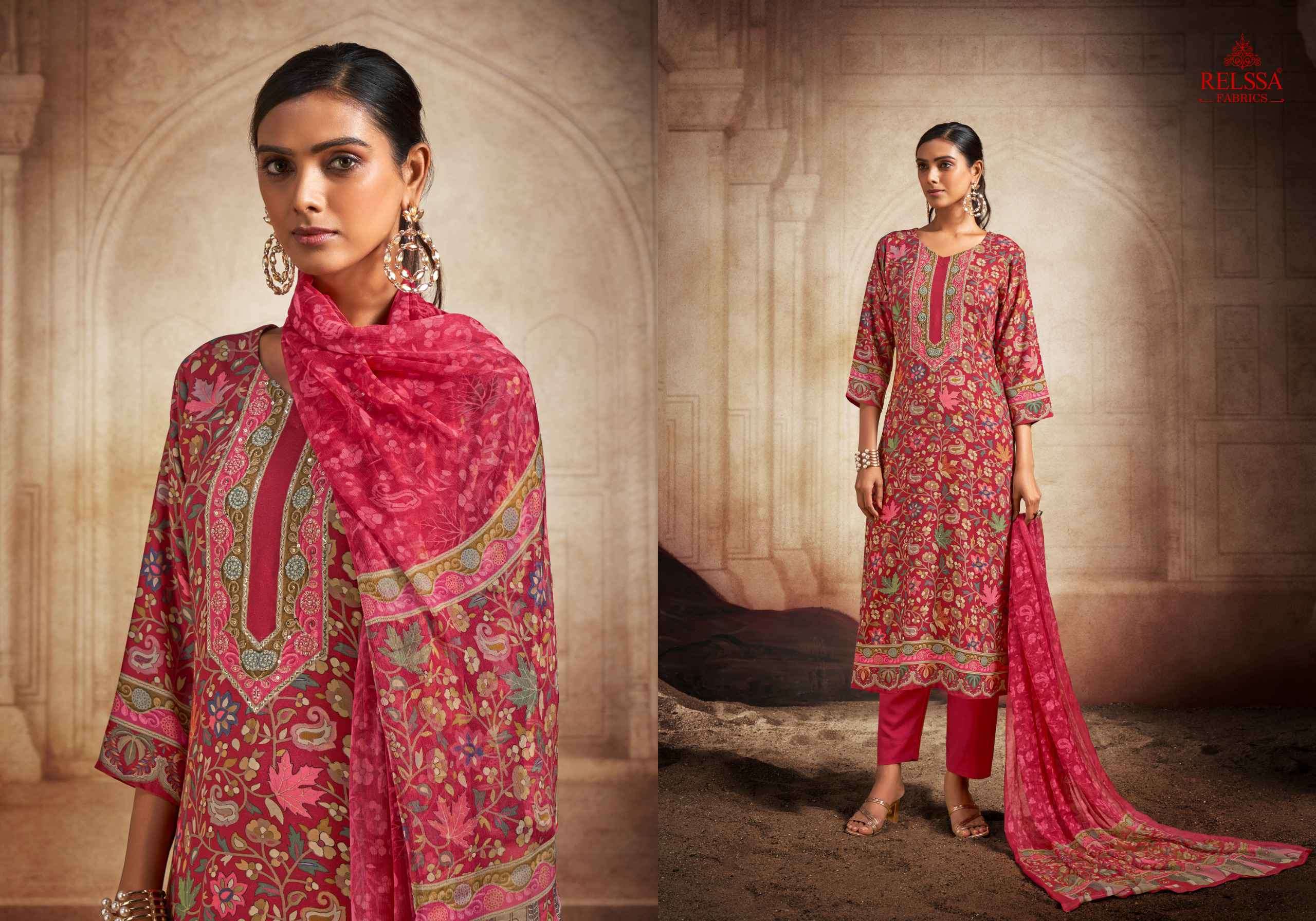 RELSSA GULNAZ FANCY HANDWORK WINTER WEAR SUIT CATALOG SUPPLIER 2024