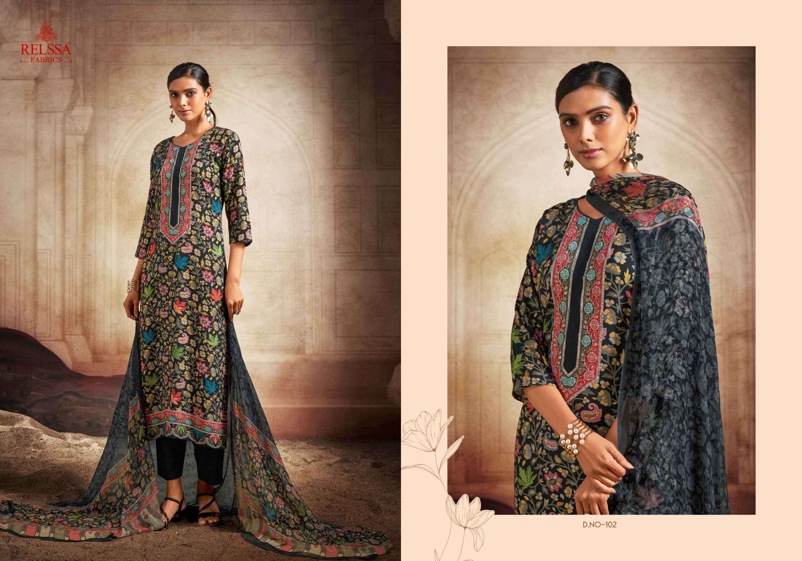 RELSSA GULNAZ FANCY HANDWORK WINTER WEAR SUIT CATALOG SUPPLIER 2024