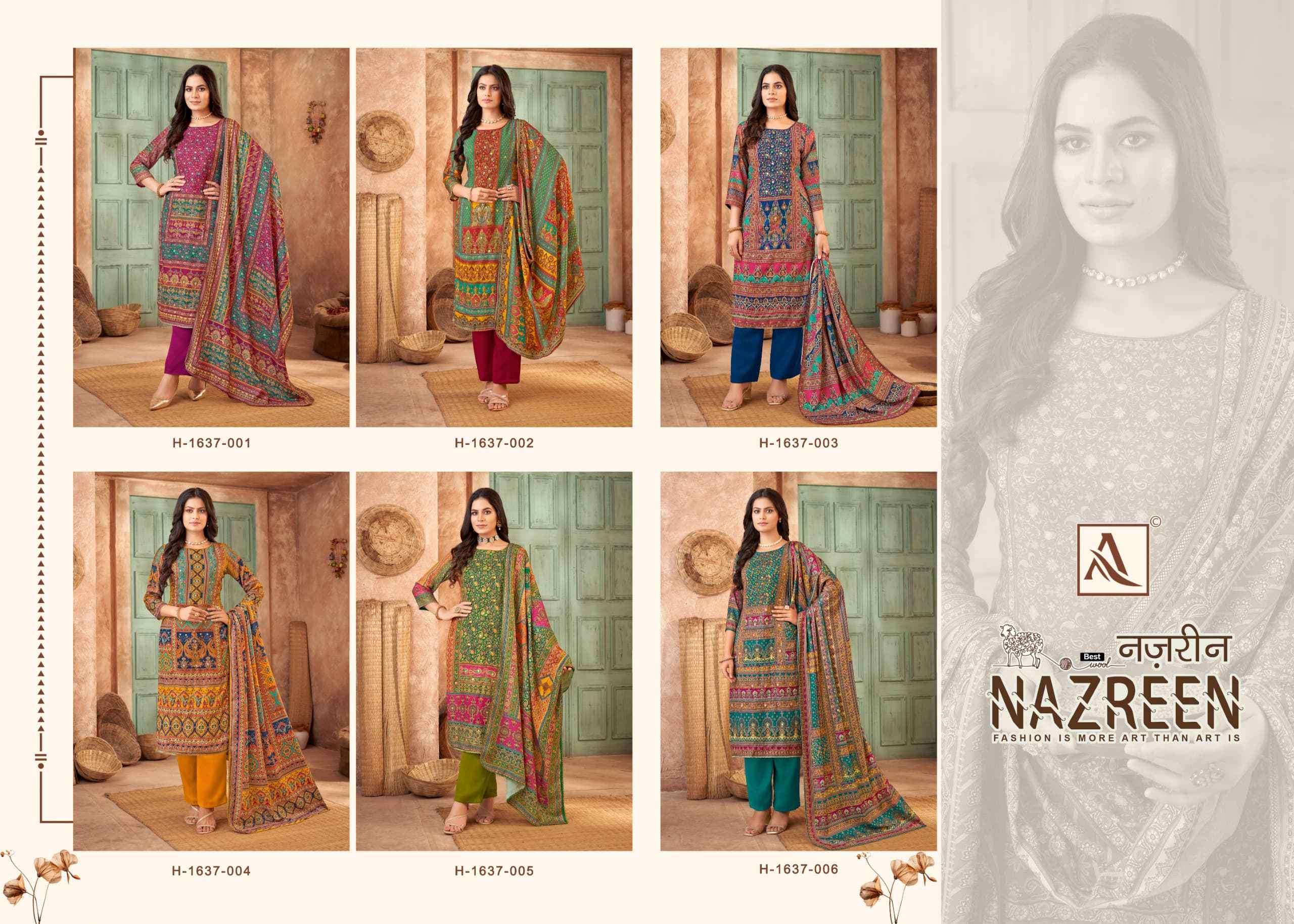 ROLI MOLI FAIZA PRINTED PASHMINA WINTER SUIT CATALOGUE WHOLESALER 2024