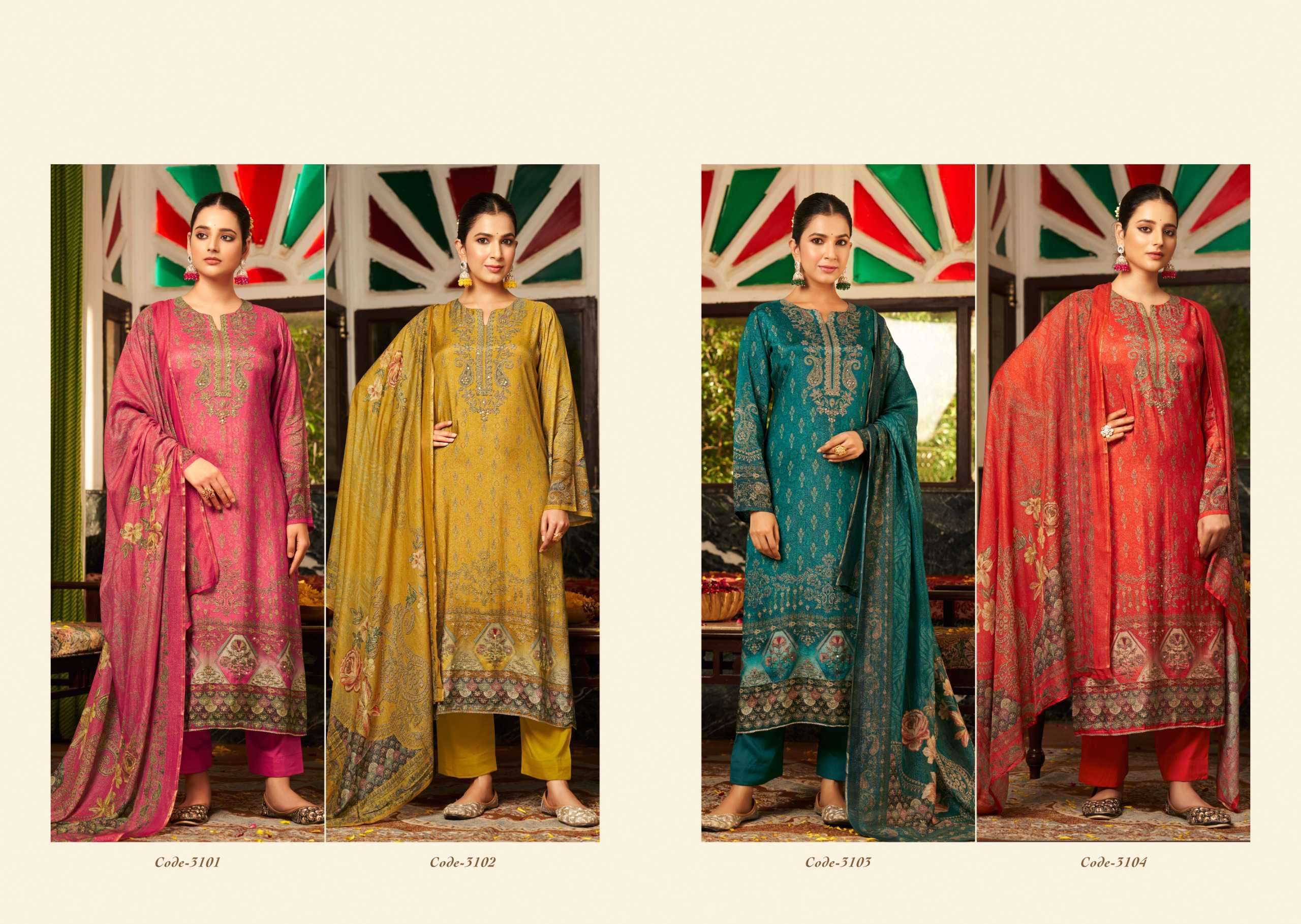 RUPALI FASHION RAJVI DIGITAL PRINTED FANCY MUSLIN SUIT CATALOGUE BEST RATE 