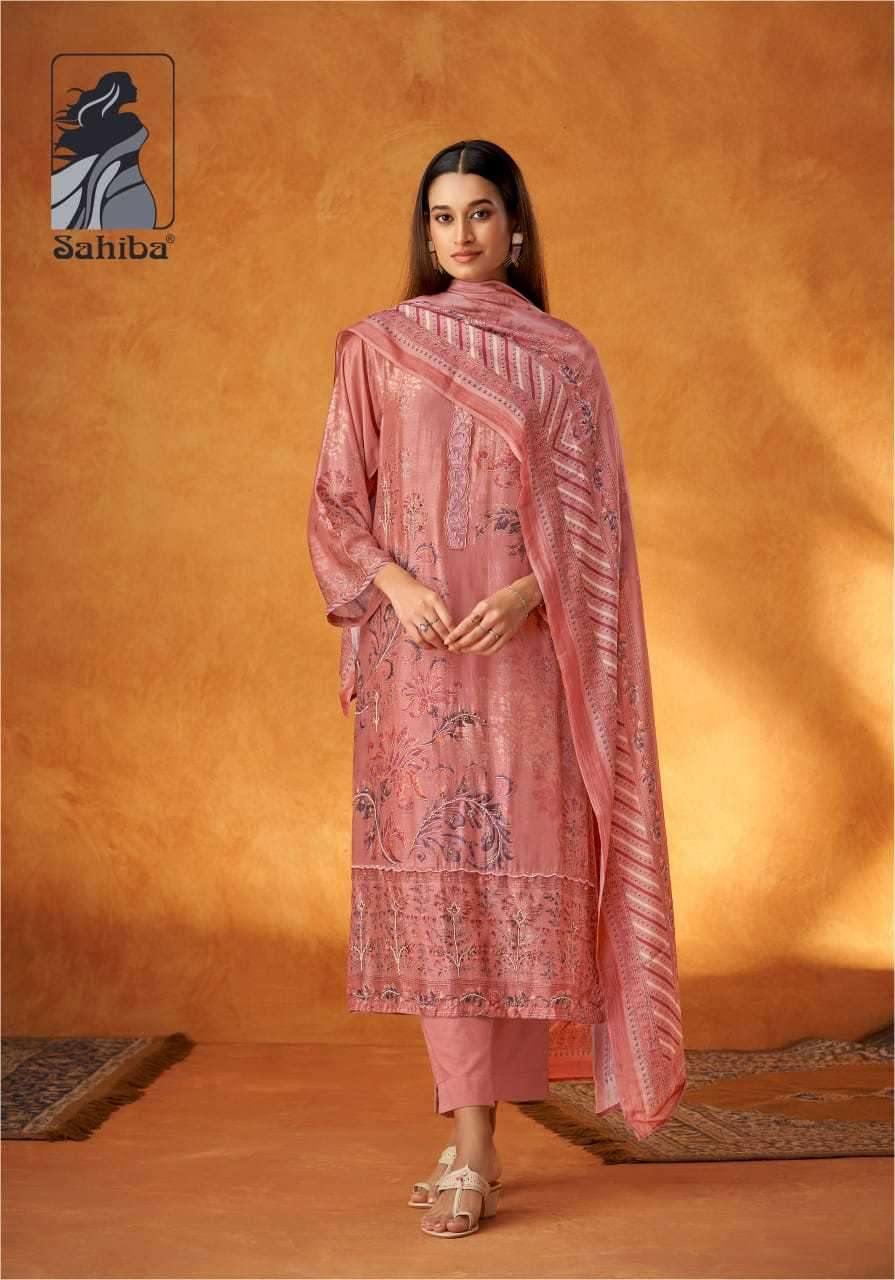SAHIBA YASMIN MUSLIN SILK PRINT LADIES SUIT CATALOGUE WHOLESALE PRICE 