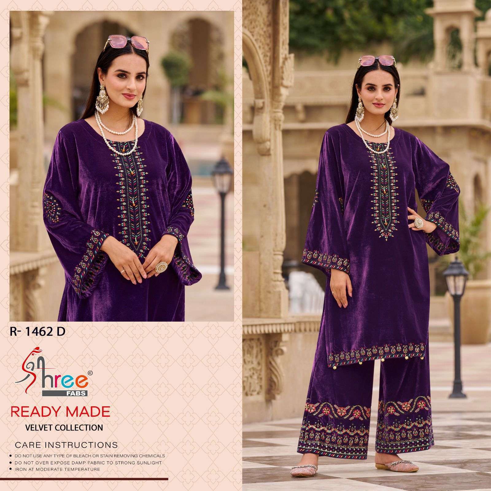 SHREE FAB R 1462 COLORS PAKISTANI VELVET CORD SET COLLECTION BEST RATE EXPORTER SHREE FAB DESIGN