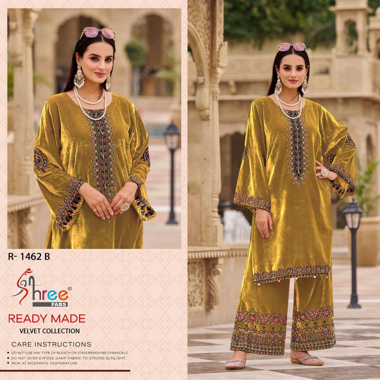 SHREE FAB R 1462 COLORS PAKISTANI VELVET CORD SET COLLECTION BEST RATE EXPORTER SHREE FAB DESIGN