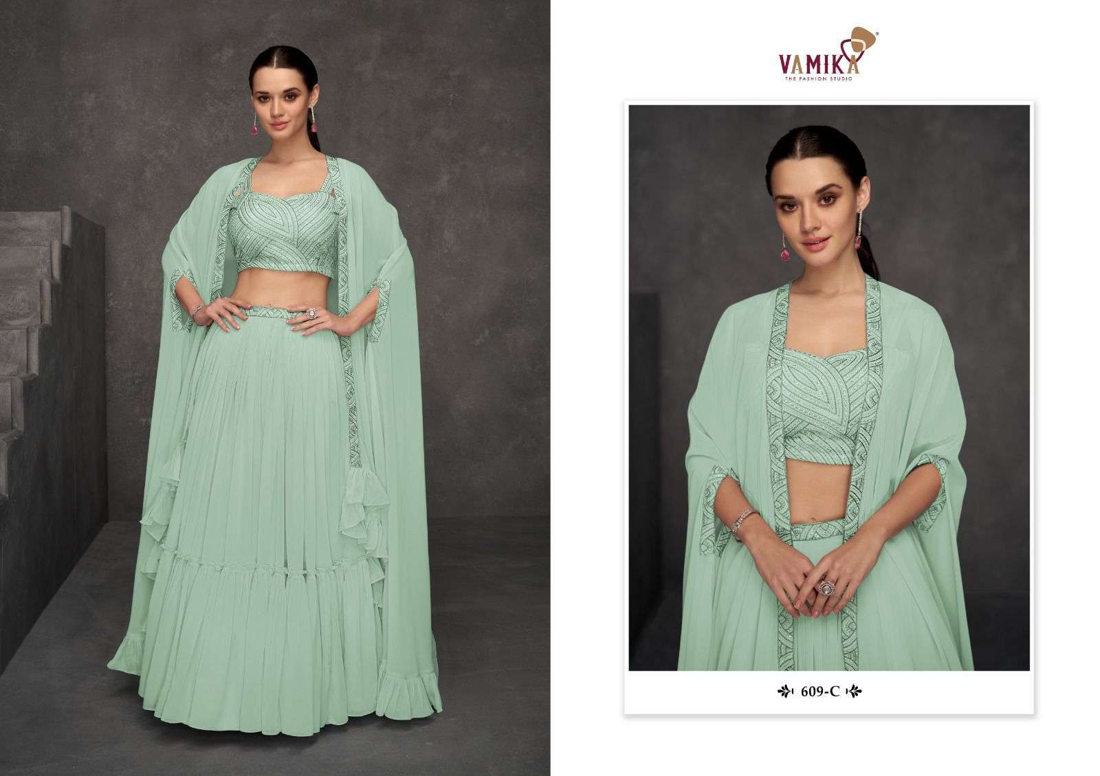 VAMIKA CELEBRITY VOL 4 READYMADE KOTI WITH LEHENGA CATALOG EXPORTER 2024