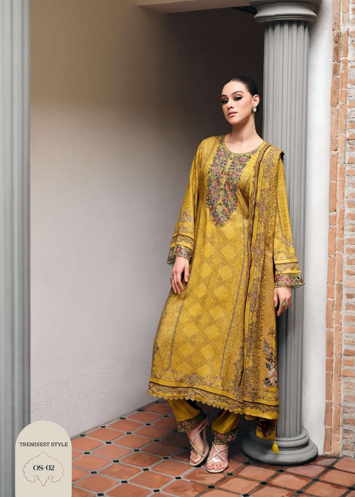 VARSHA OASIS FANCY MODAL SATIN SUIT CATALOGUE WHOLESALER 