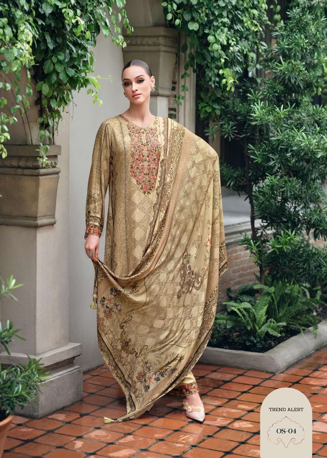VARSHA OASIS FANCY MODAL SATIN SUIT CATALOGUE WHOLESALER 
