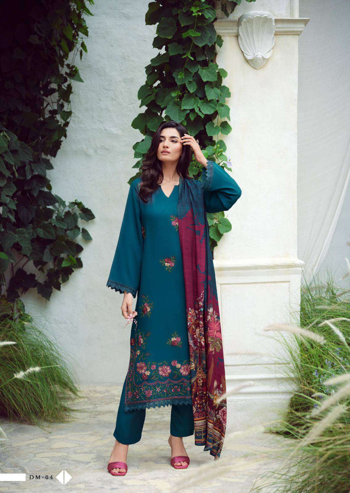 VARSHA SUIT LATEST CATALOGUE DREAMS FANCY MUSLIN SUIT CATALOG DEALER VARSHA SUIT