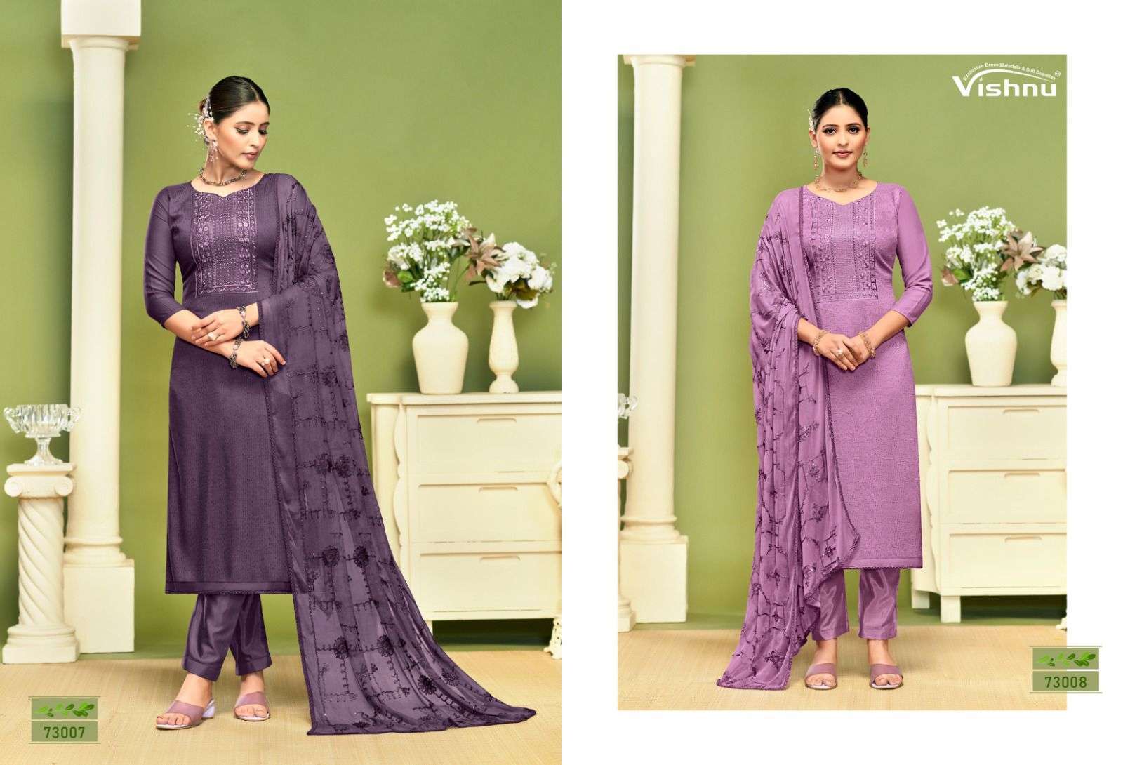 VISHNU NAGINA VOL 2 FANCY CHINON SUIT CATALOG SUPPLIER EXPORTER 2024
