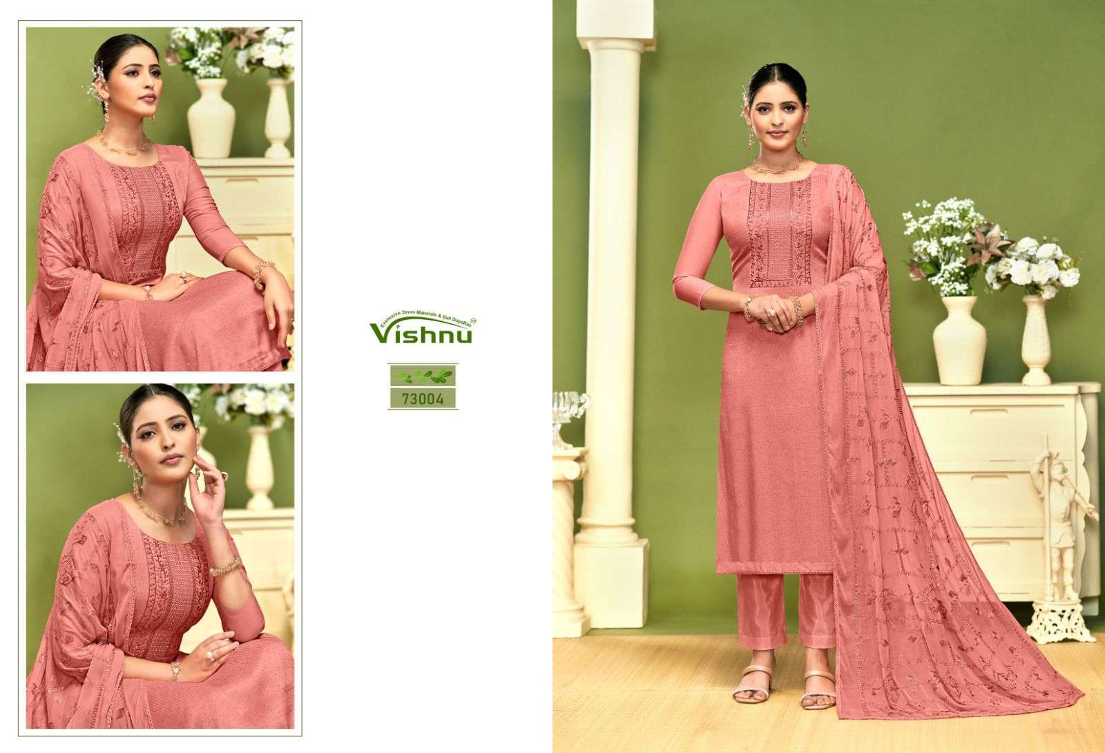 VISHNU NAGINA VOL 2 FANCY CHINON SUIT CATALOG SUPPLIER EXPORTER 2024