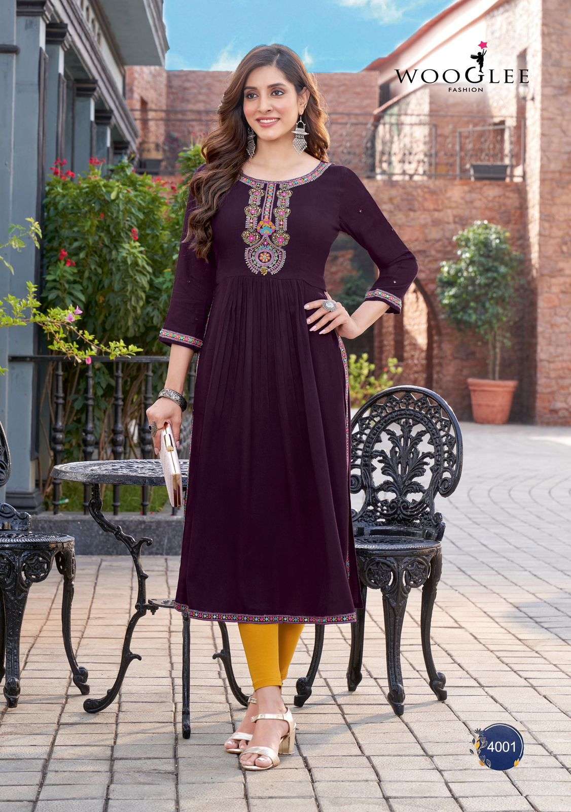 WOOGLEE ANANTA LADIES WEAR FANCY PATTERN KURTI COLLCTION CATALOGUE 