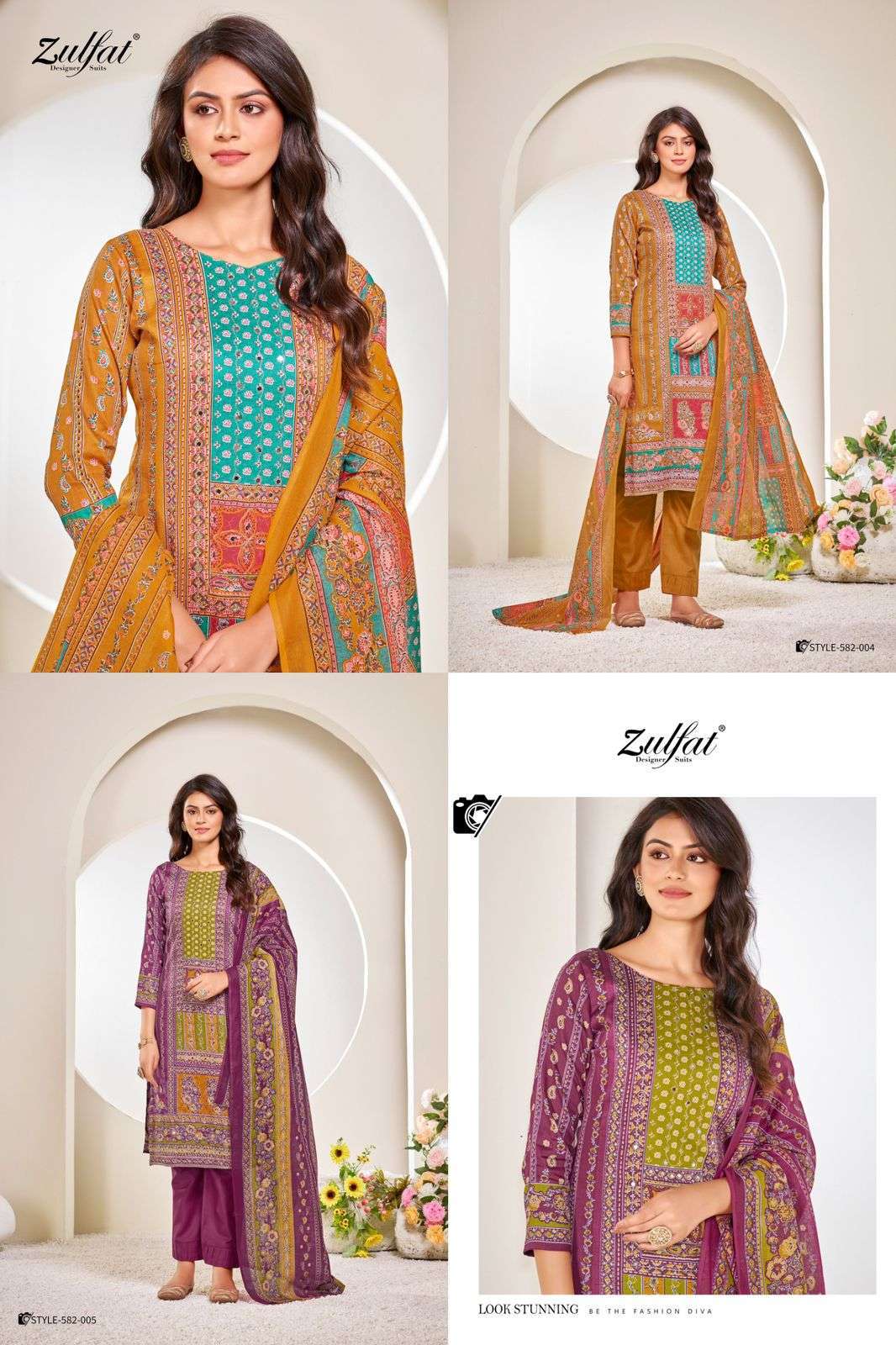ZULFAT RAABTA PURE JAM COTTON SALWER SUIT CATALOGUE BEST RATE 