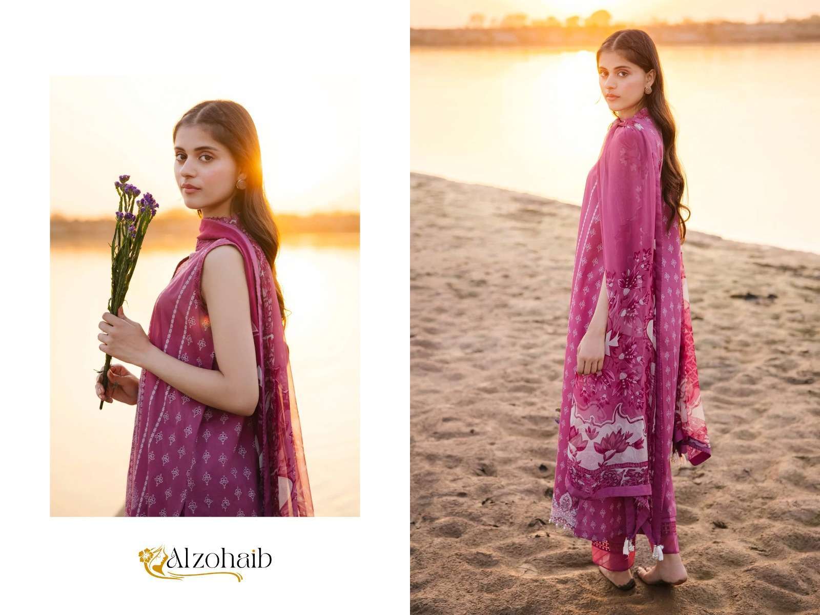 AL ZOHAIB M BASICS VOL 2 PURE COTTON DRESS CATALOGUE WHOLESALER 2024