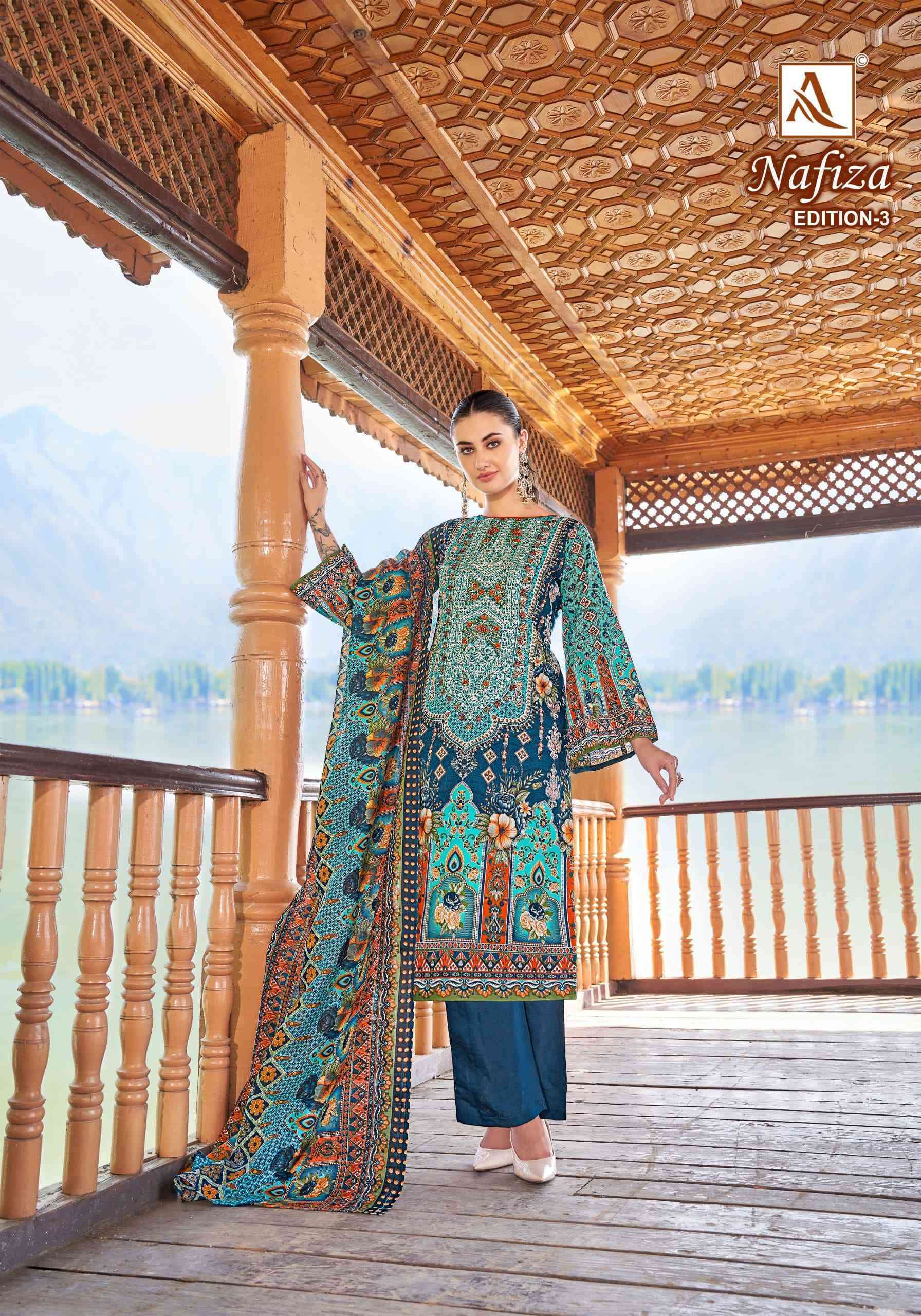 ALOK SUIT NAFIZA EDITION 3 PAKISTANI PRINT COTTON SUIT CATALOGUE WHOLESALER 2024