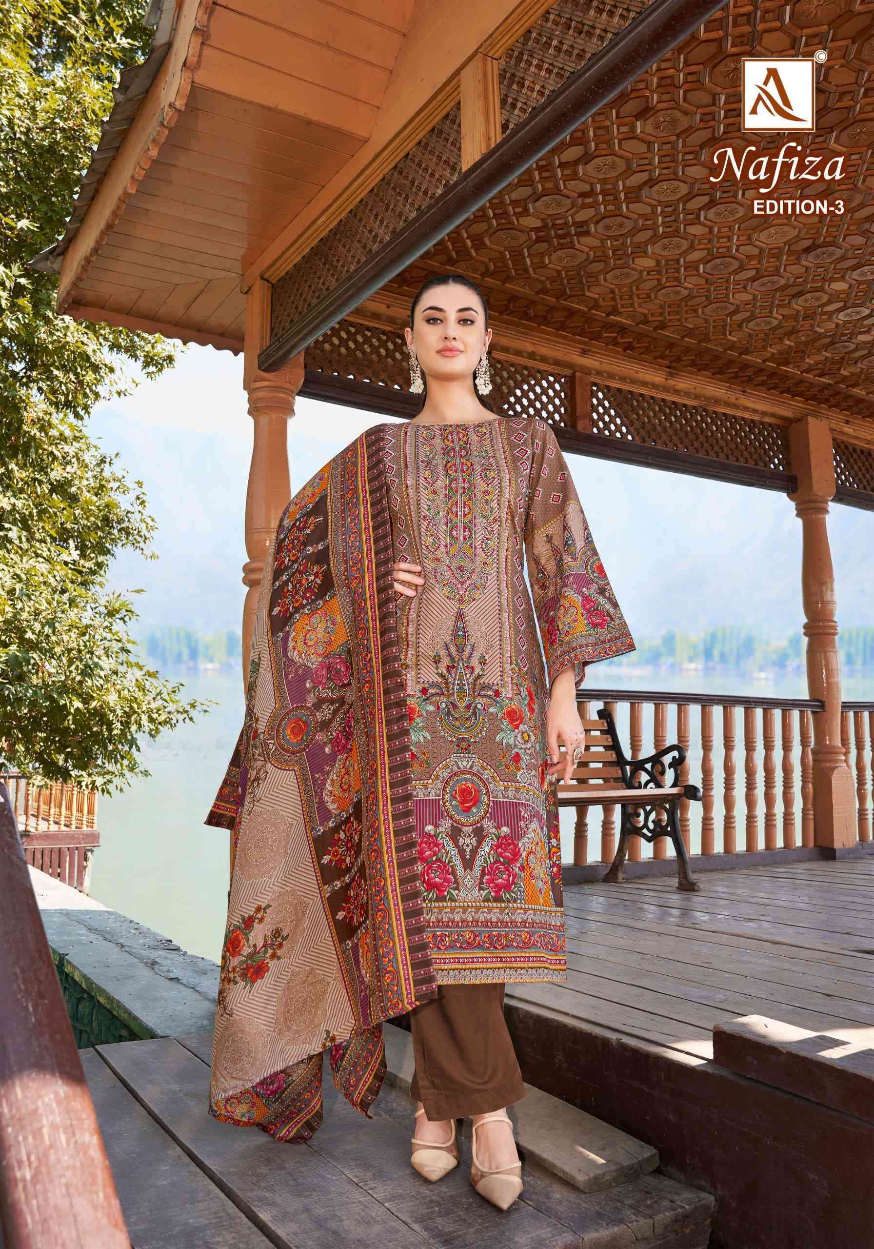 ALOK SUIT NAFIZA EDITION 3 PAKISTANI PRINT COTTON SUIT CATALOGUE WHOLESALER 2024