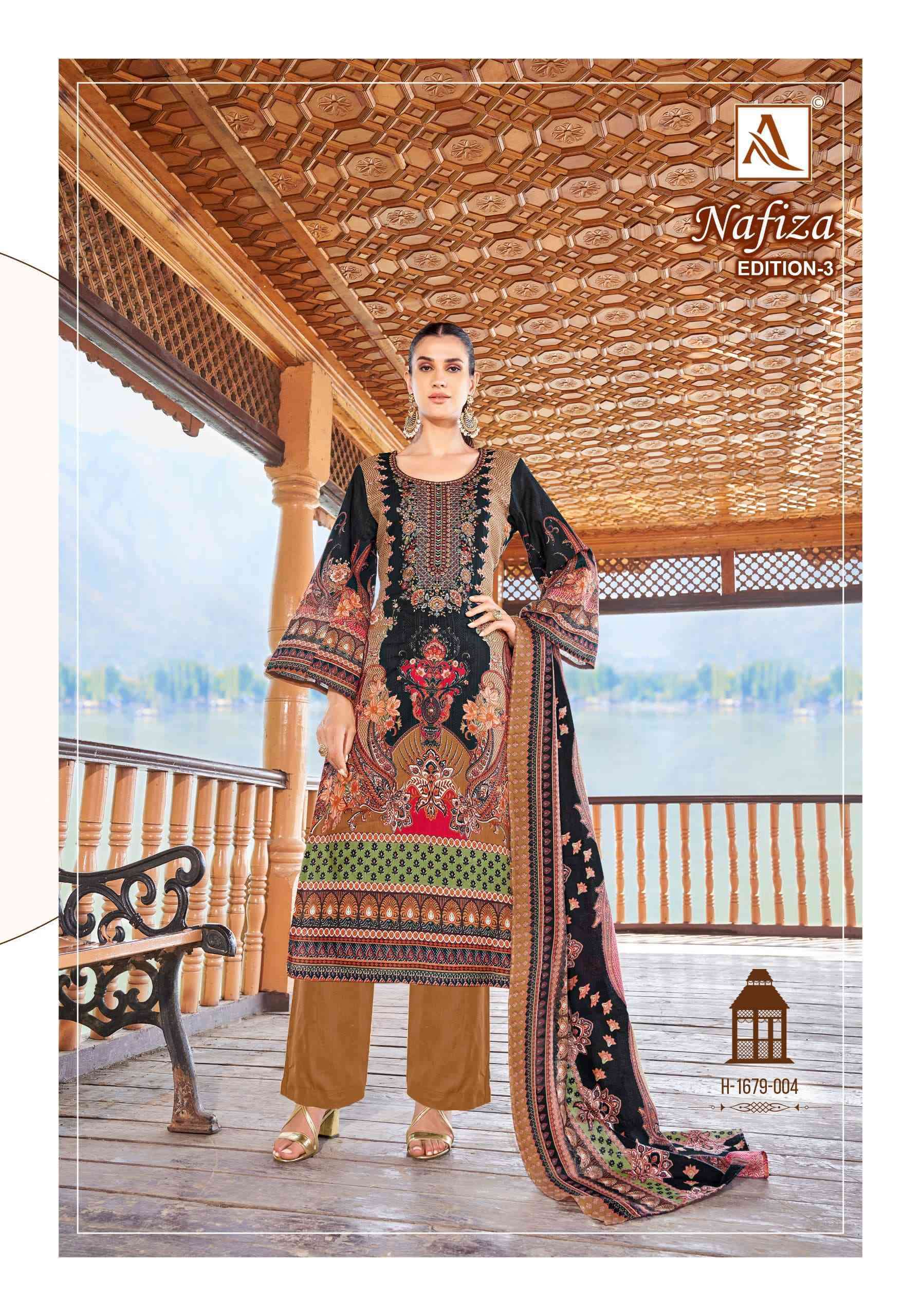 ALOK SUIT NAFIZA EDITION 3 PAKISTANI PRINT COTTON SUIT CATALOGUE WHOLESALER 2024