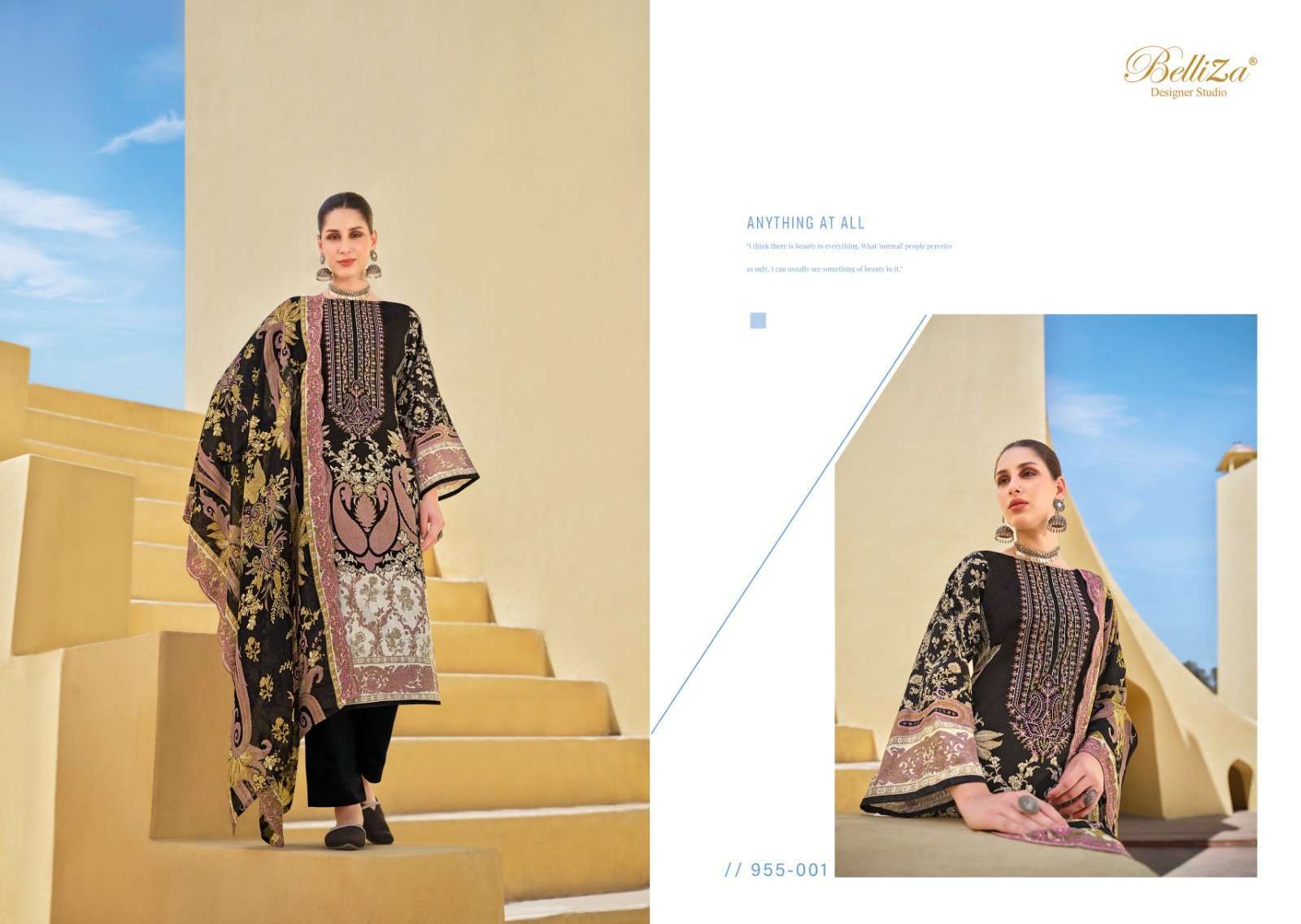 BELLIZA GUZARISH VOL 15 PURE COTTON FANCY LADIES SUIT CATALOGUE WHOLESALE PRICE DEALER 