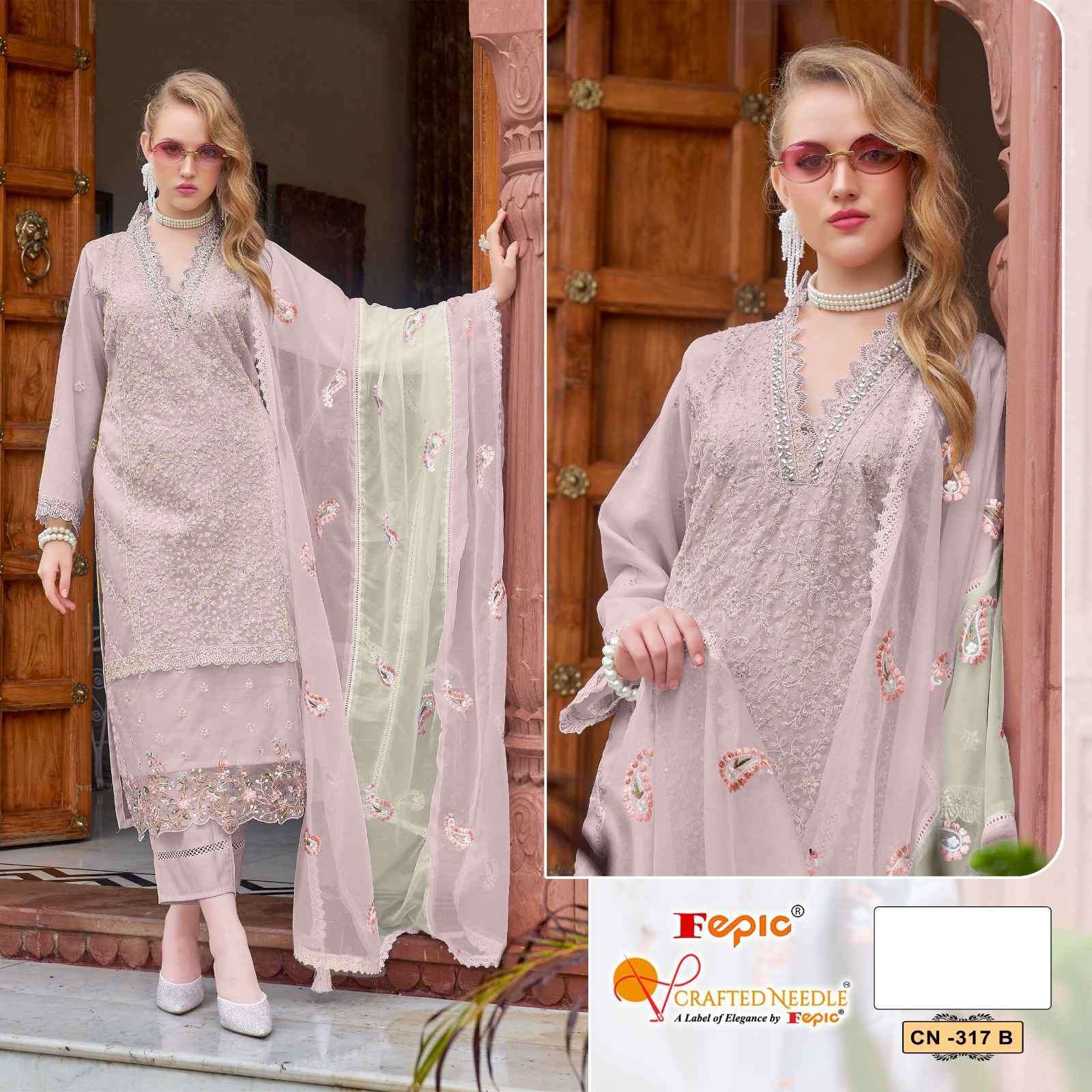 FEPIC CN 317 COLORS DESIGNER PIECE PAIR PAKISTANI READYMDE DRESS WHOLESALER 