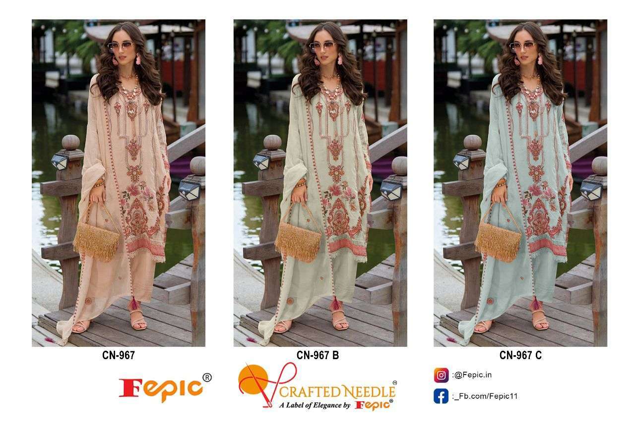 FEPIC CN 987 COLORS DESIGNER READYMADE PAKISTANI SUIT WHOLESALER 