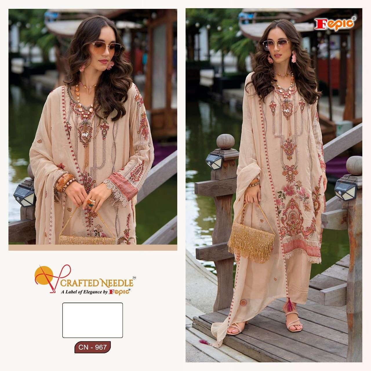 FEPIC CN 987 COLORS DESIGNER READYMADE PAKISTANI SUIT WHOLESALER 