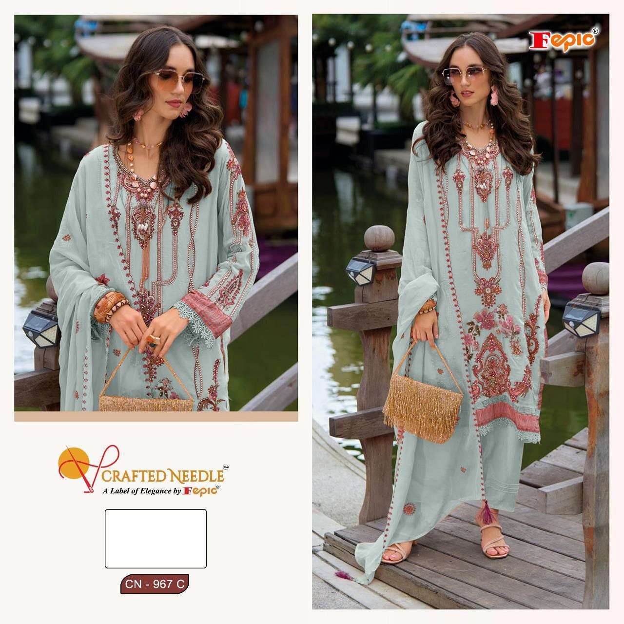 FEPIC CN 987 COLORS DESIGNER READYMADE PAKISTANI SUIT WHOLESALER 