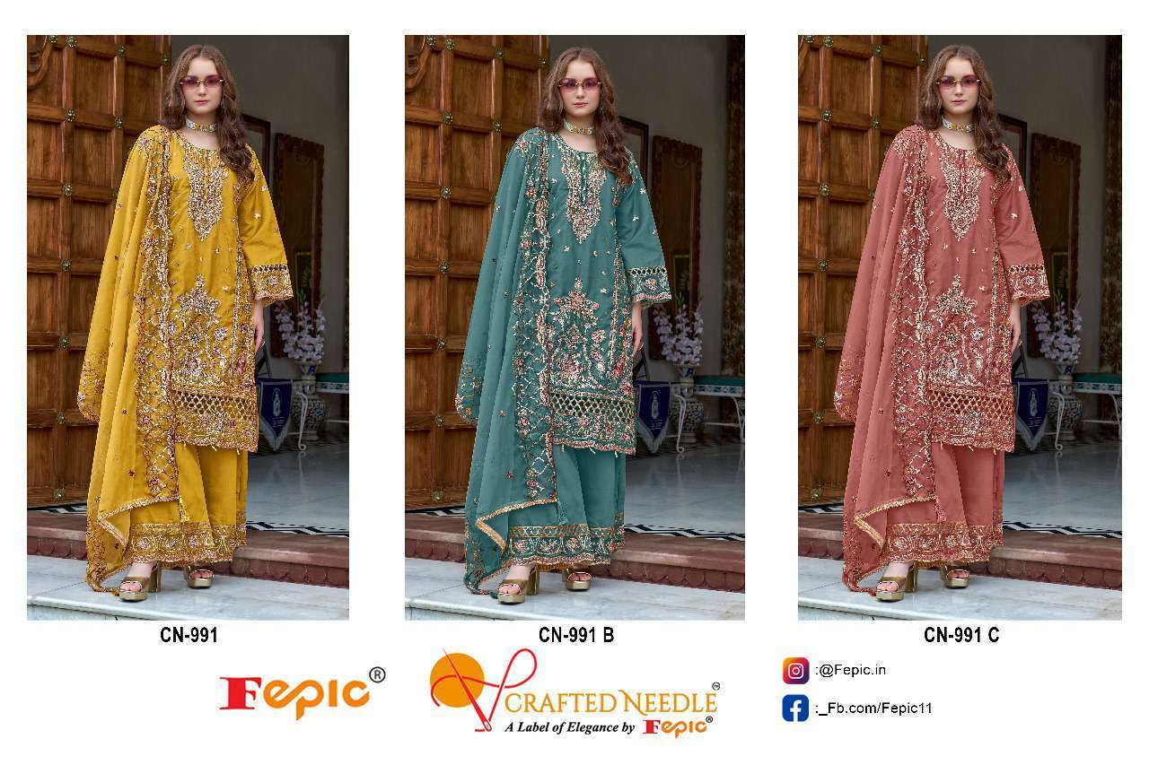 FEPIC CN 991 COLORS PAKISTANI DESIGNER DRESS READYMADE COLLECTION 2024