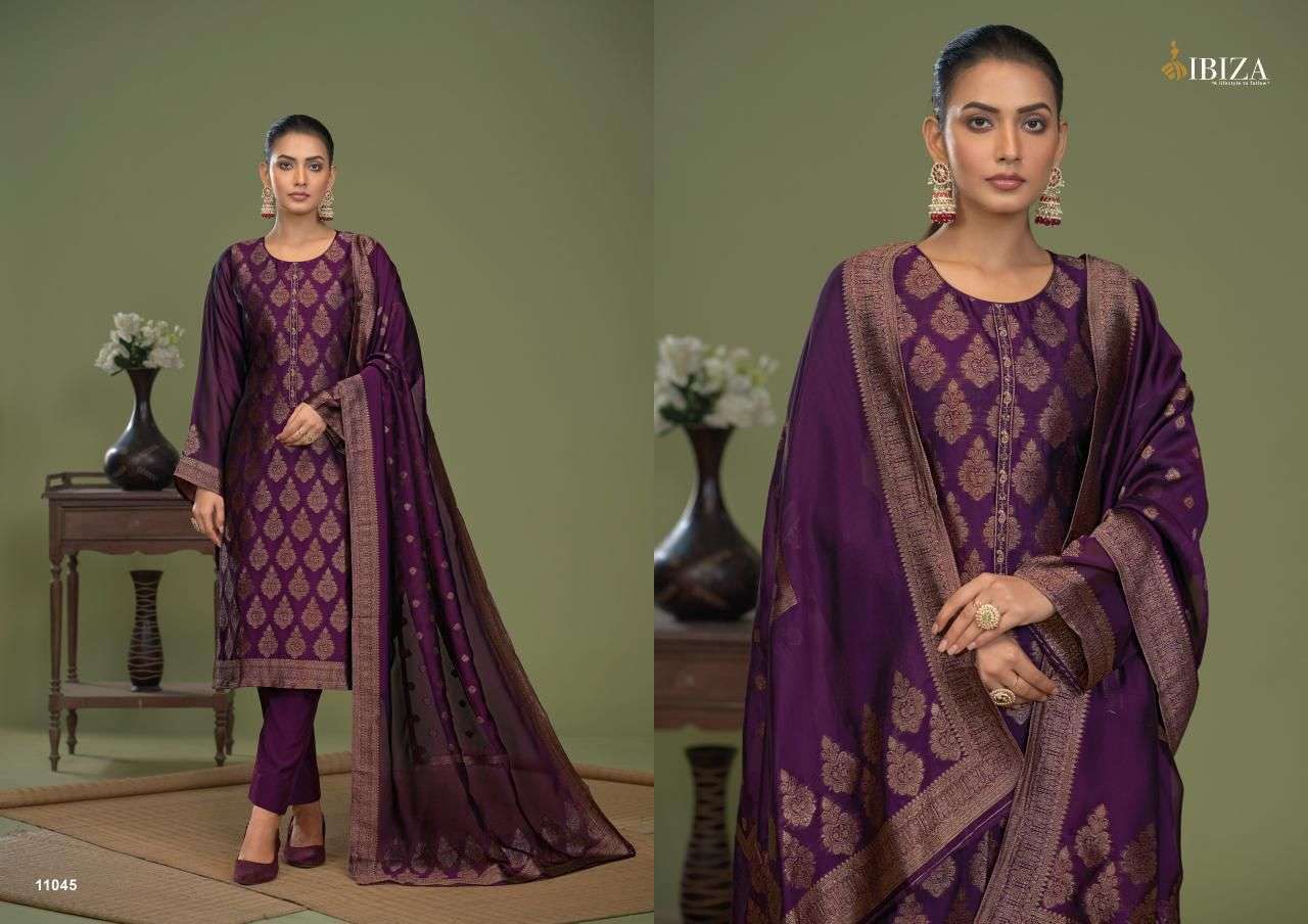 IBIZA KASTAR JACQUARD DESIGN BANGLORY SILK SUIT CATALOG WHOLESALER 