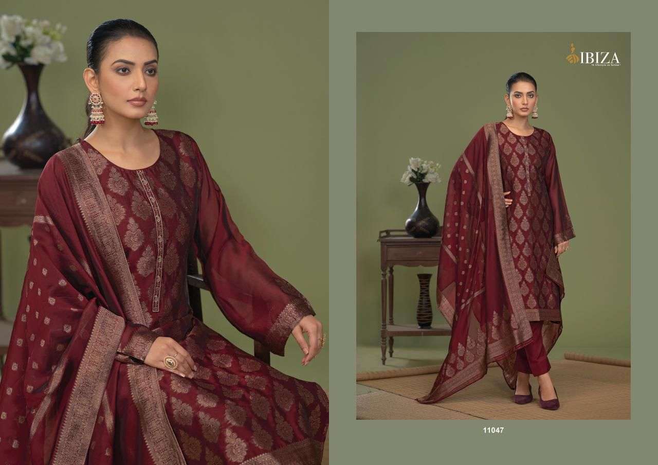 IBIZA KASTAR JACQUARD DESIGN BANGLORY SILK SUIT CATALOG WHOLESALER 