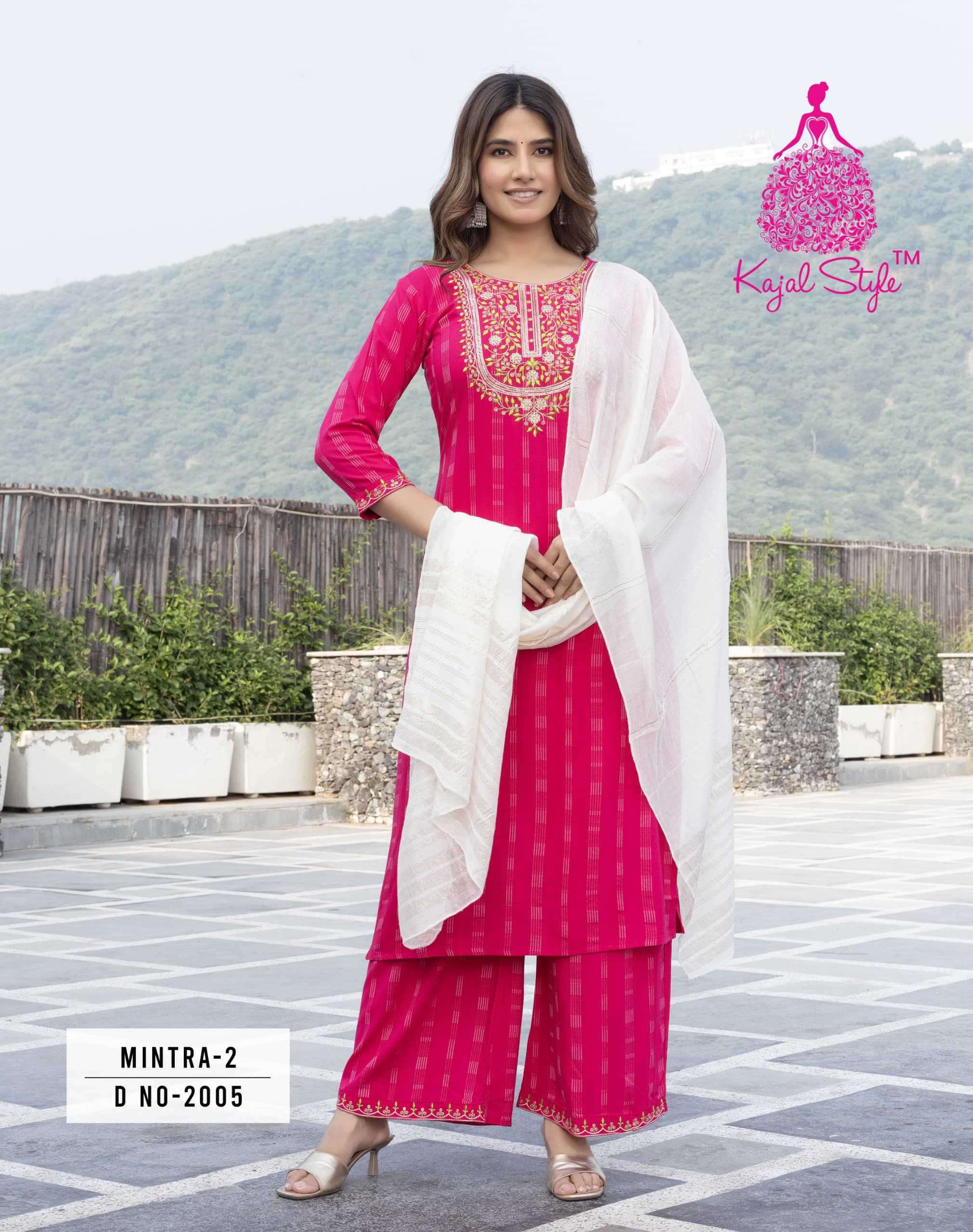 KAJAL STYLE MINTRA VOL 2 READYMADE PALAZZO DRESS CATALOGUE WHOLESALER 2024