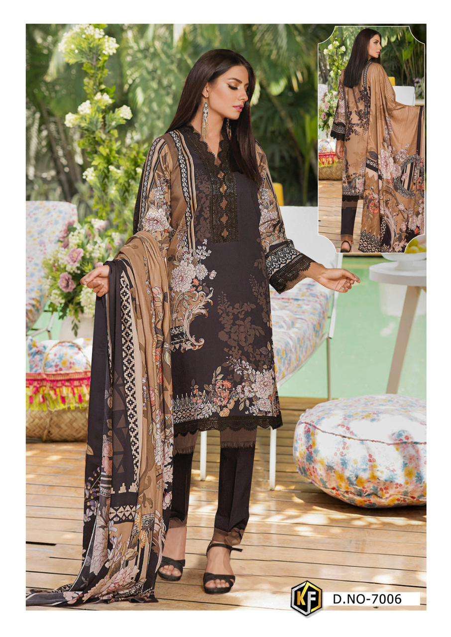 KEVAL FAB GULNAAZ VOL 7 HEAVY COTTON KARACHI COTTON SUIT CATALOGUE WHOLESALER 2024