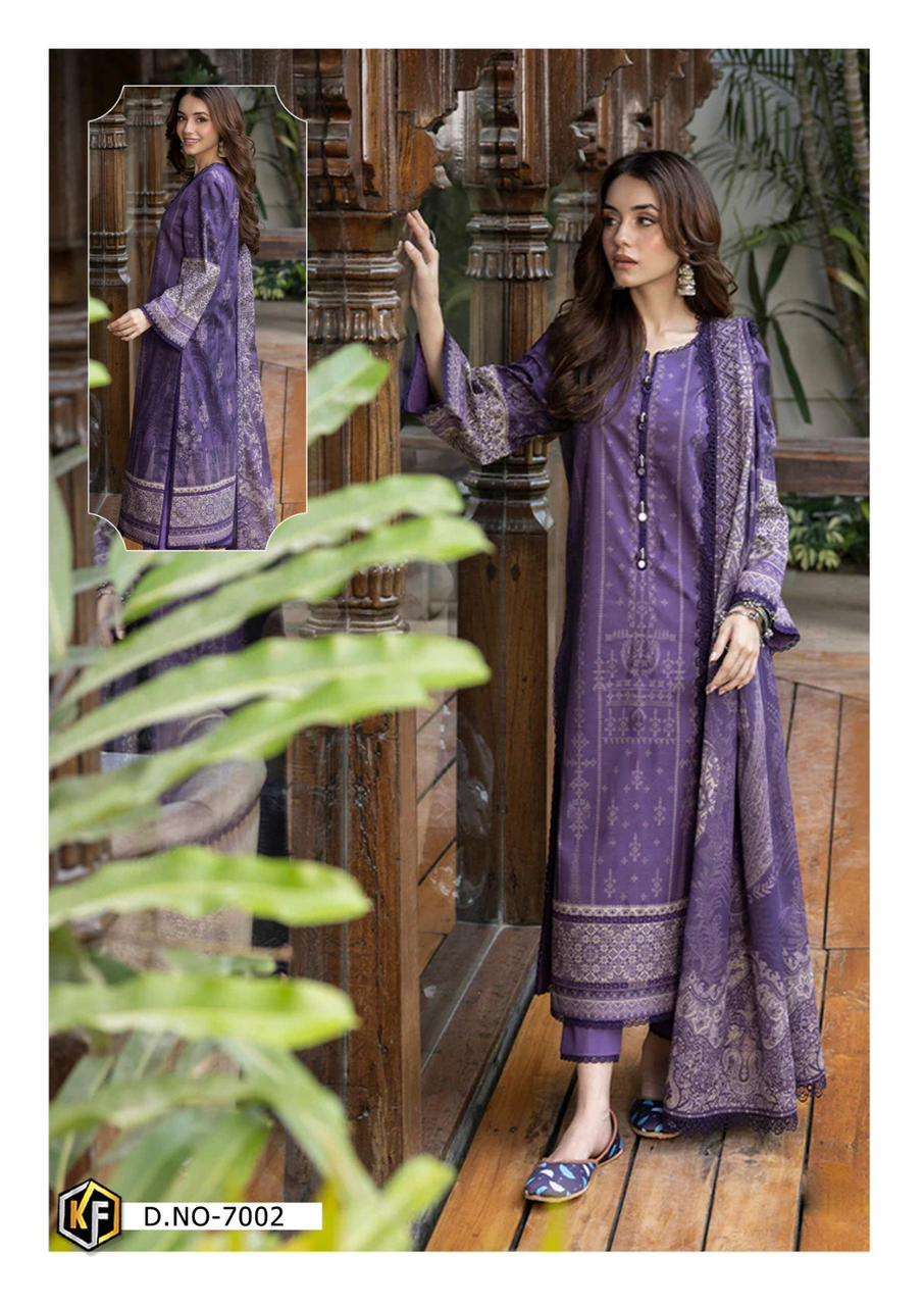 KEVAL FAB GULNAAZ VOL 7 HEAVY COTTON KARACHI COTTON SUIT CATALOGUE WHOLESALER 2024