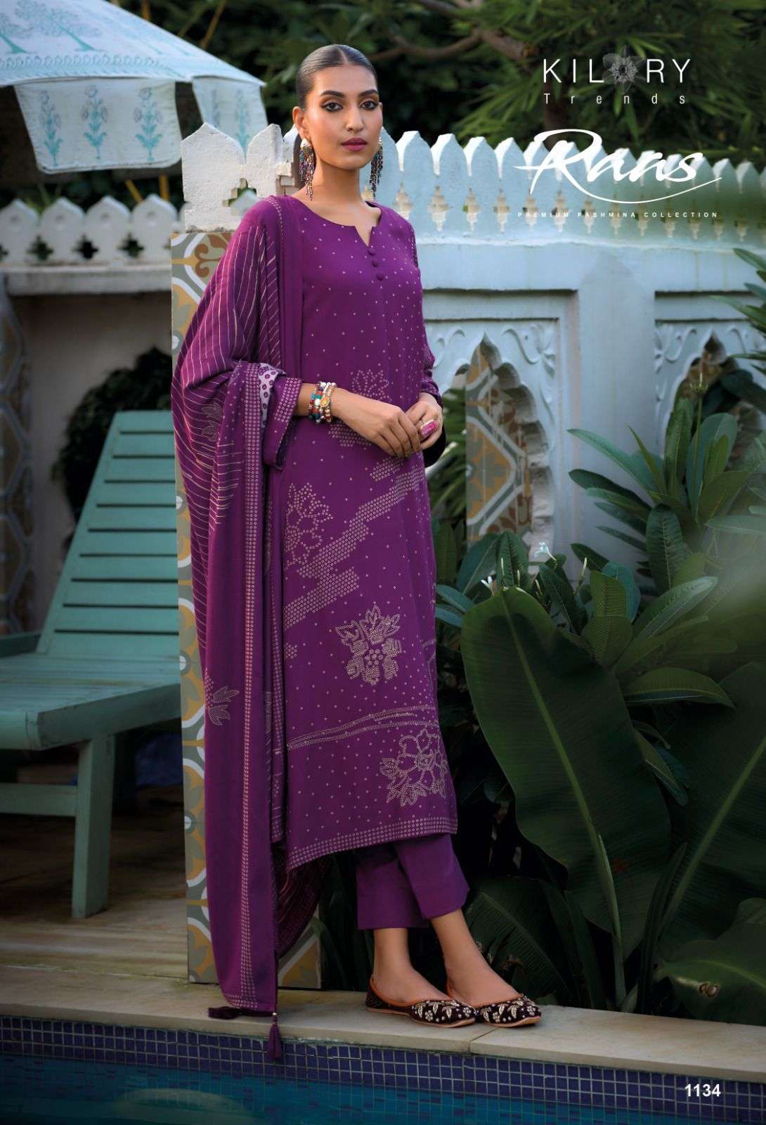 KILORY RAAS FANCY VISCOSE PASHMINA SUIT CATALOG WHOLESALER 