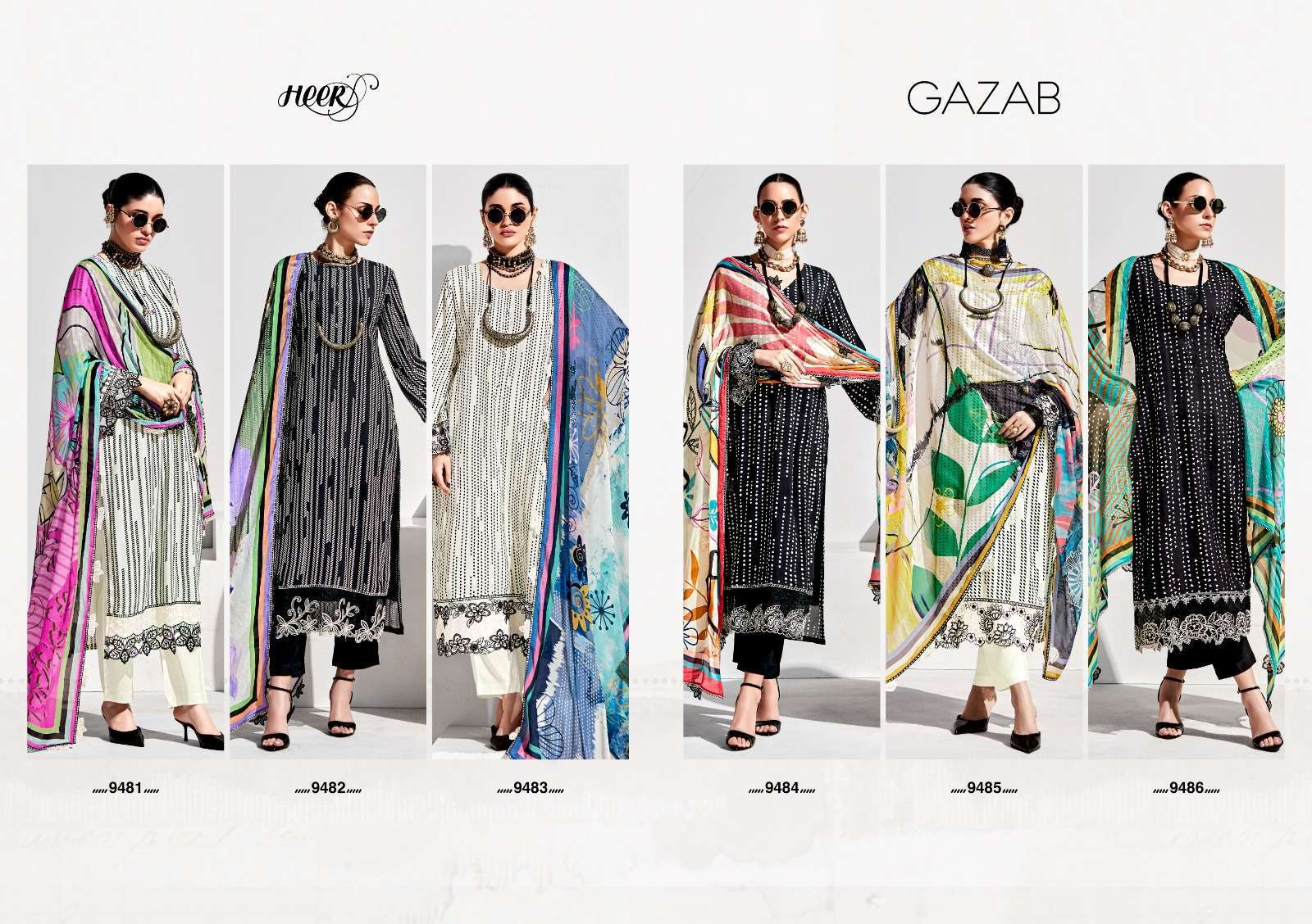 KIMORA HEER GAZAB CASUAL WEAR WINTER SUIT CATALOGUE SUPPLIER 2024