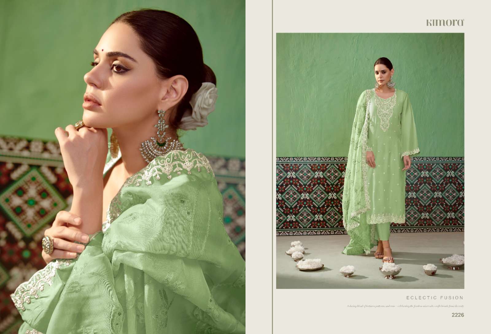 KIMORA HEER SAVERA PARTYWEAR DESIGNER SILK SUIT CATALOGUE WHOLESALER 2024