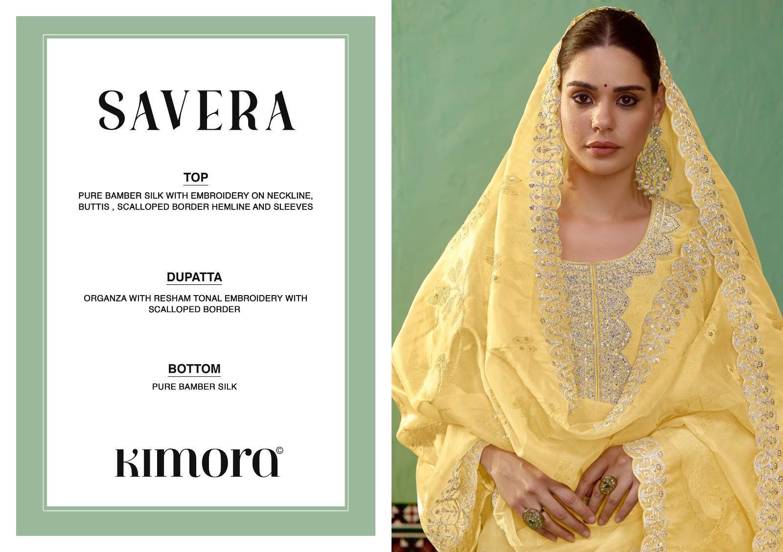 KIMORA HEER SAVERA PARTYWEAR DESIGNER SILK SUIT CATALOGUE WHOLESALER 2024