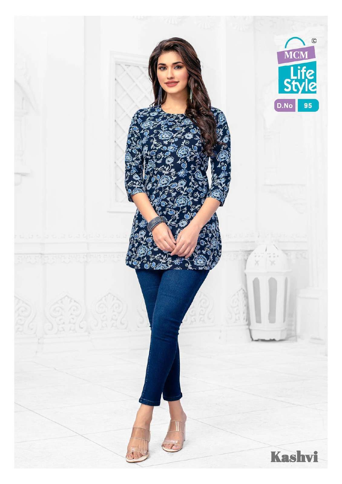 MCM LIFESTYLE KASHVI VOL 7 COTTON PRINTED SHORT TOPS CATALOG EXPORTER 2024