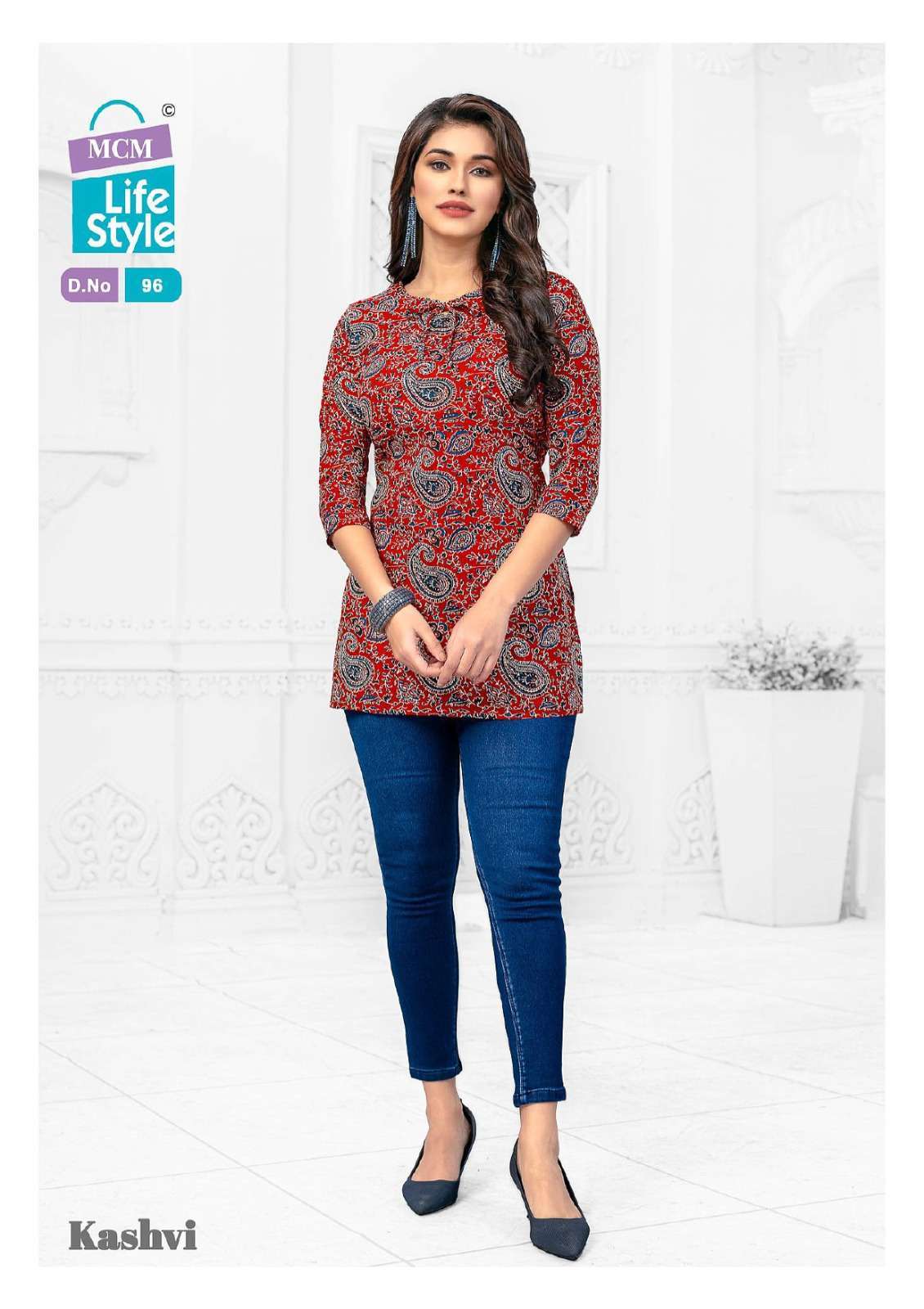MCM LIFESTYLE KASHVI VOL 7 COTTON PRINTED SHORT TOPS CATALOG EXPORTER 2024