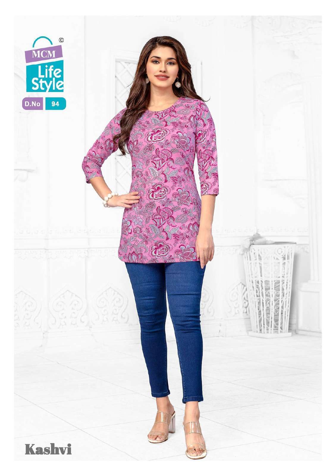 MCM LIFESTYLE KASHVI VOL 7 COTTON PRINTED SHORT TOPS CATALOG EXPORTER 2024