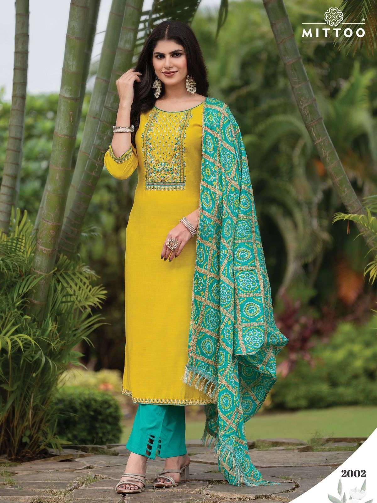 MITTOO AARADHNA FANCY KURTI PANT WITH DUPATTA LATEST CATALOGUE WHOLESALER 