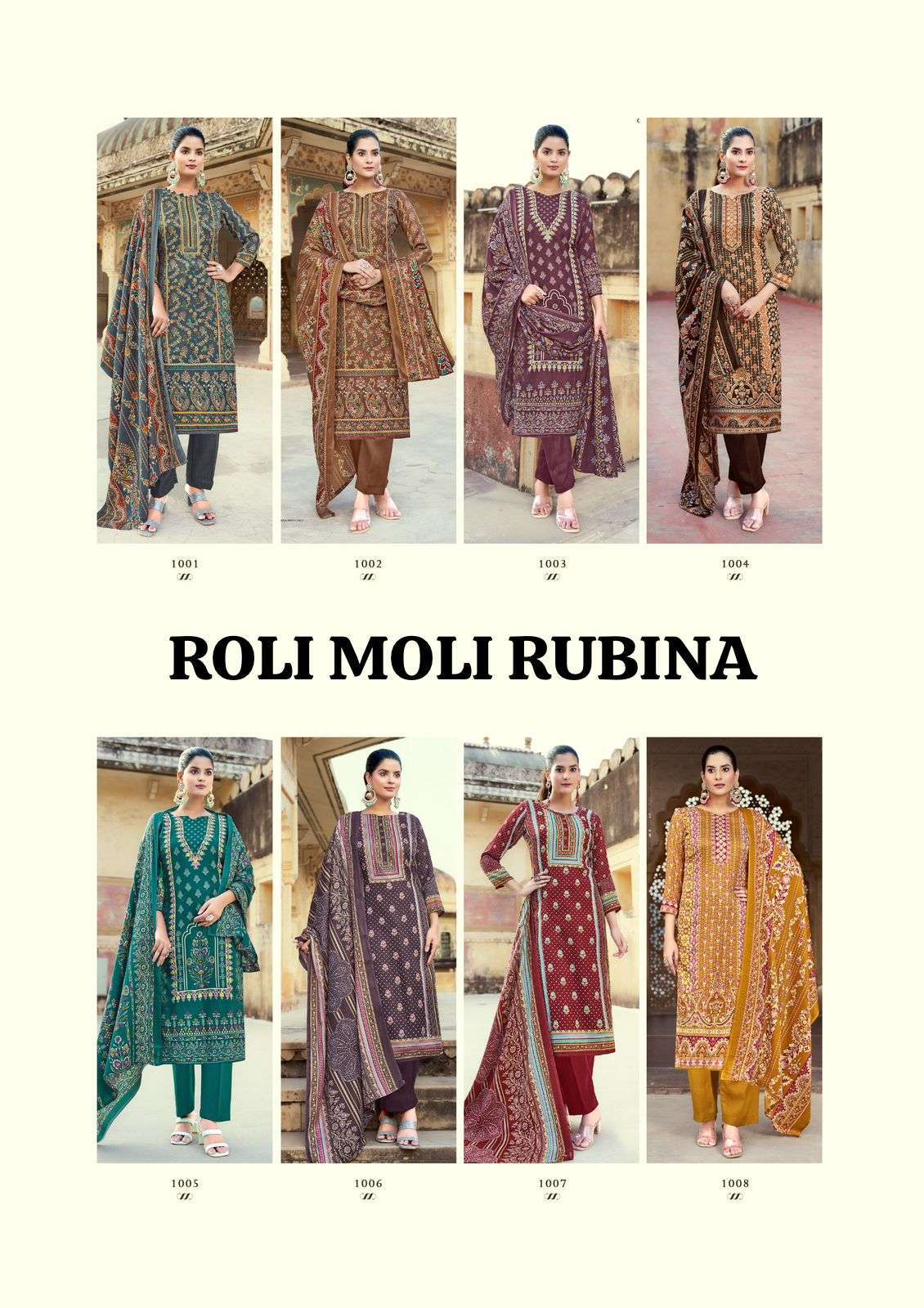 ROLI MOLI RUBIBA FANCY PASHMINA WINTER SUIT CATALOGUE WHOLESALE PRICE 2024