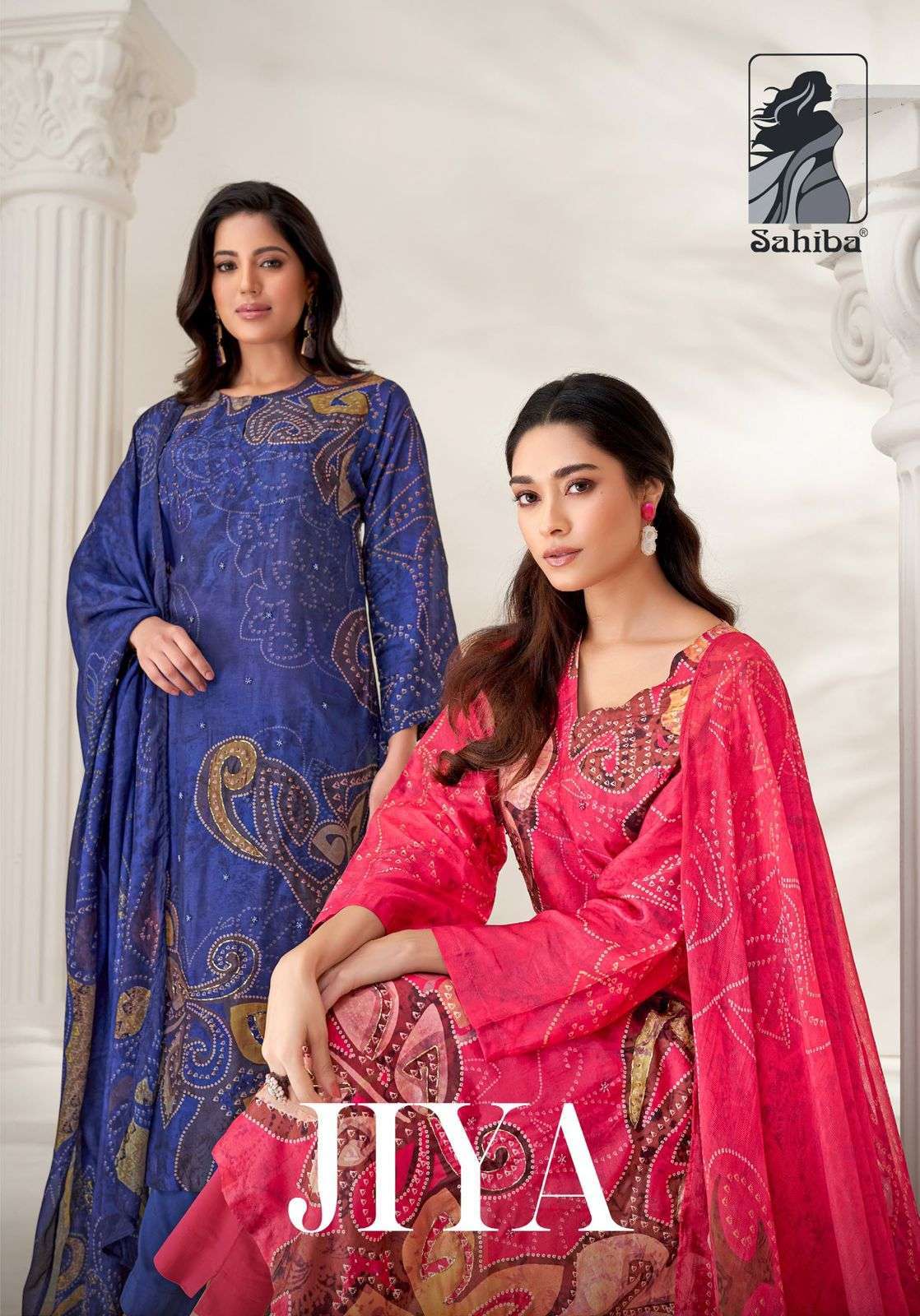 SAHIBA JIYA DESIGNER STYLE RUSSIAN SILK SUIT CATALOG EXPORTER 2024