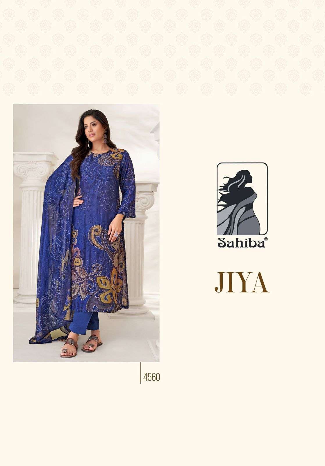 SAHIBA JIYA DESIGNER STYLE RUSSIAN SILK SUIT CATALOG EXPORTER 2024