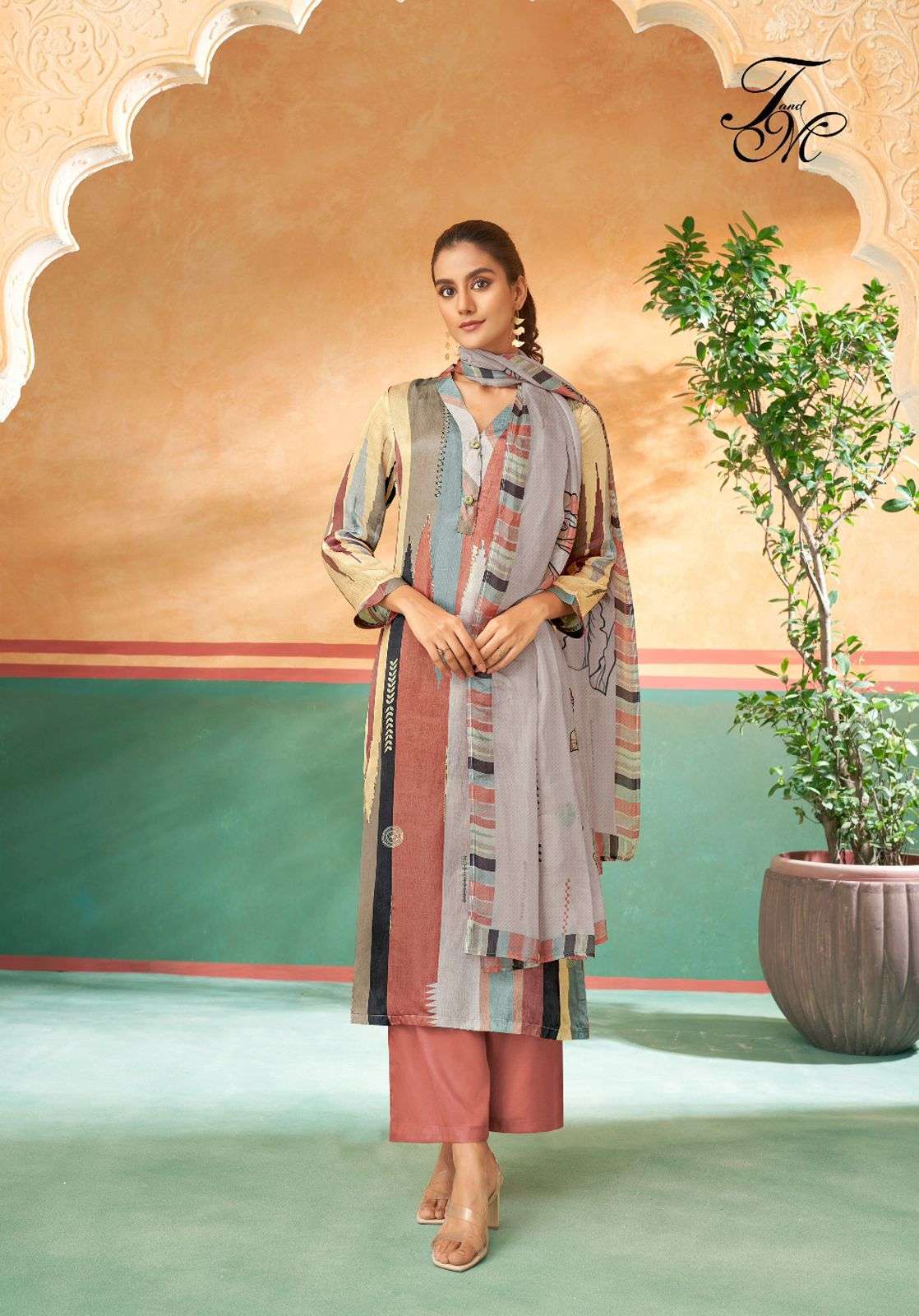 T AND M DESIGNER ADWETA DIGITAL PRINTES PASHMINA SUTI CATALOGUE WHOLESALER 2024