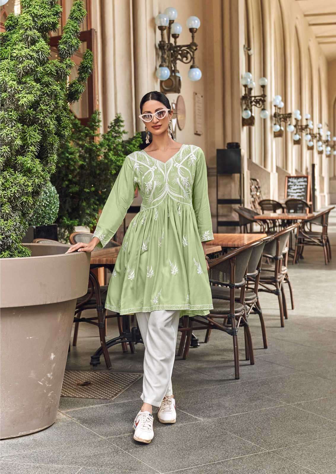 VAMIKA NX IBADAT VOL 2 DESIGNER FROCK STYLE KURTI CATALOG EXPORT