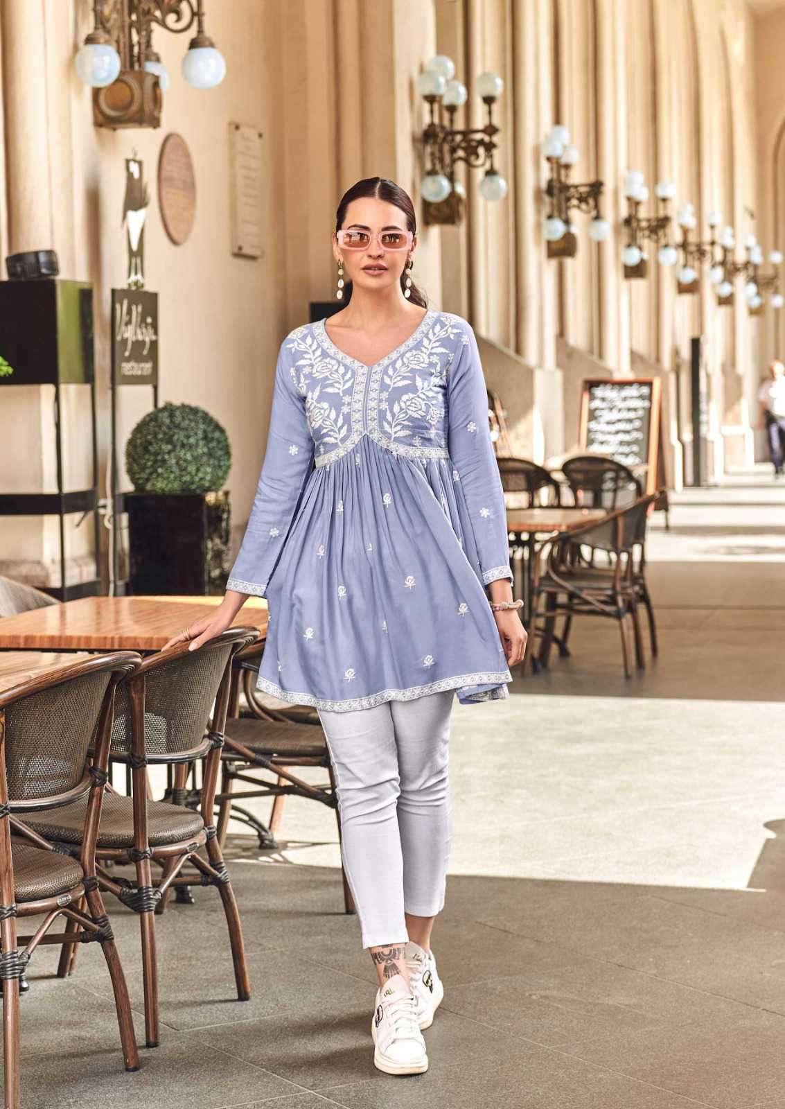 VAMIKA NX IBADAT VOL 2 DESIGNER FROCK STYLE KURTI CATALOG EXPORT