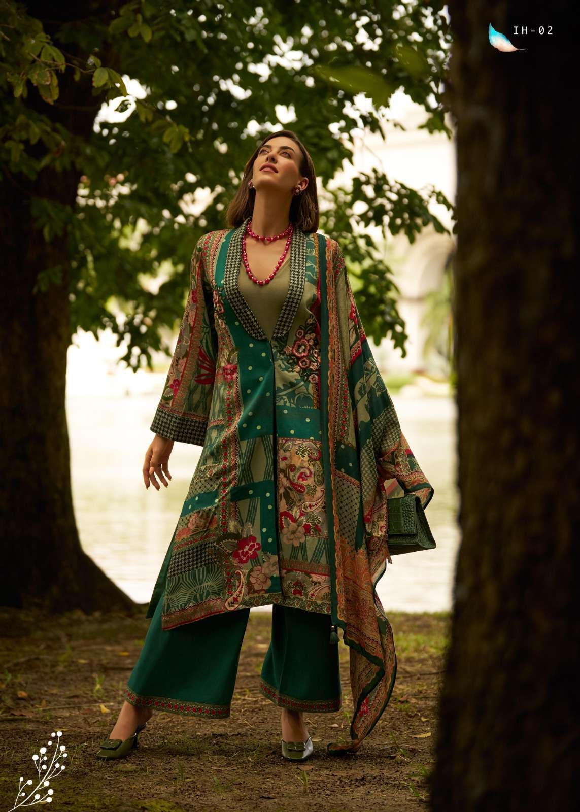 VARSHA IRAHA PREMIUM DESIGN PASHMINA WINTER SUIT CATALOGUE WHOLESALER 2024