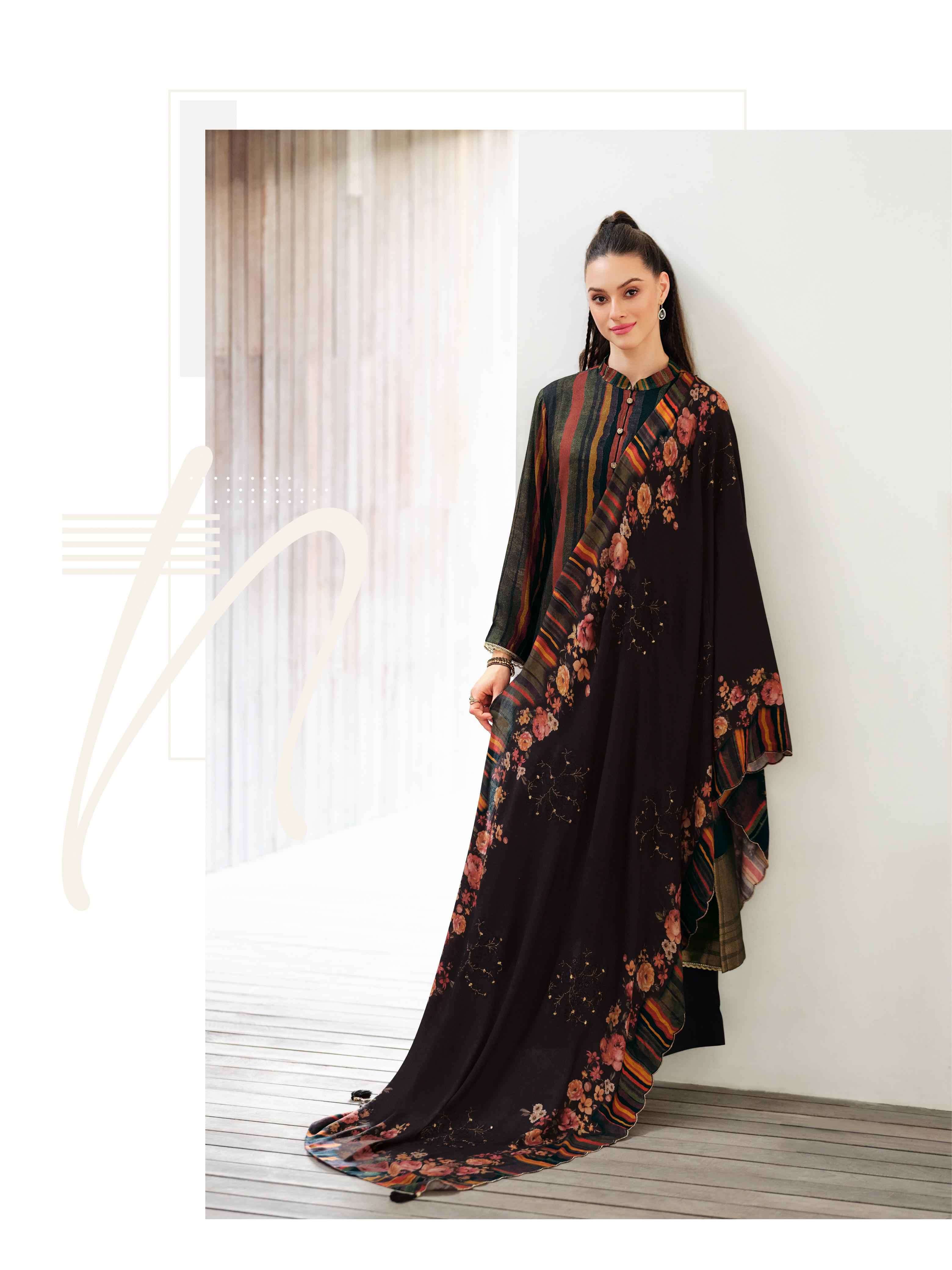 VARSHA POETRY EXCLUSIVE WOVEN PATTERN PASHMINA SUIT CATALOGUE 2024