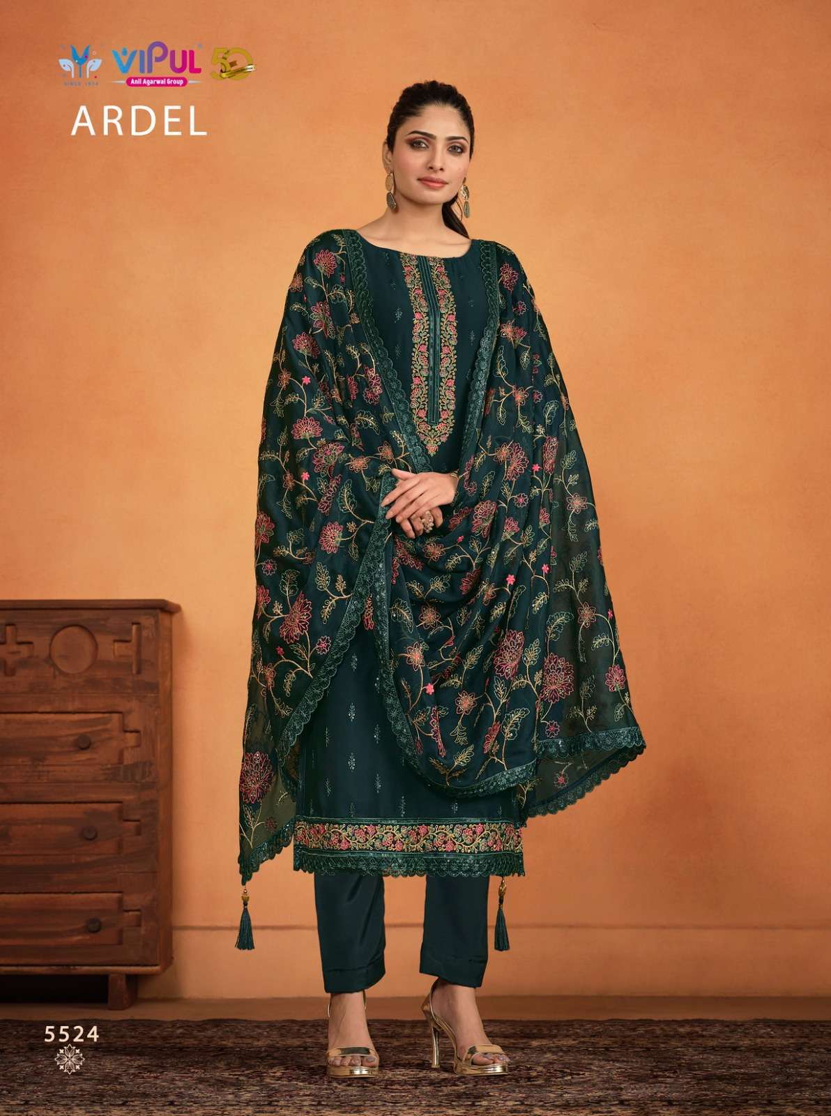 VIPUL FASHION ARDEL DESIGNER GEORGETTE SUIT CATALOG SUPPLIER WHOLESALER 2024