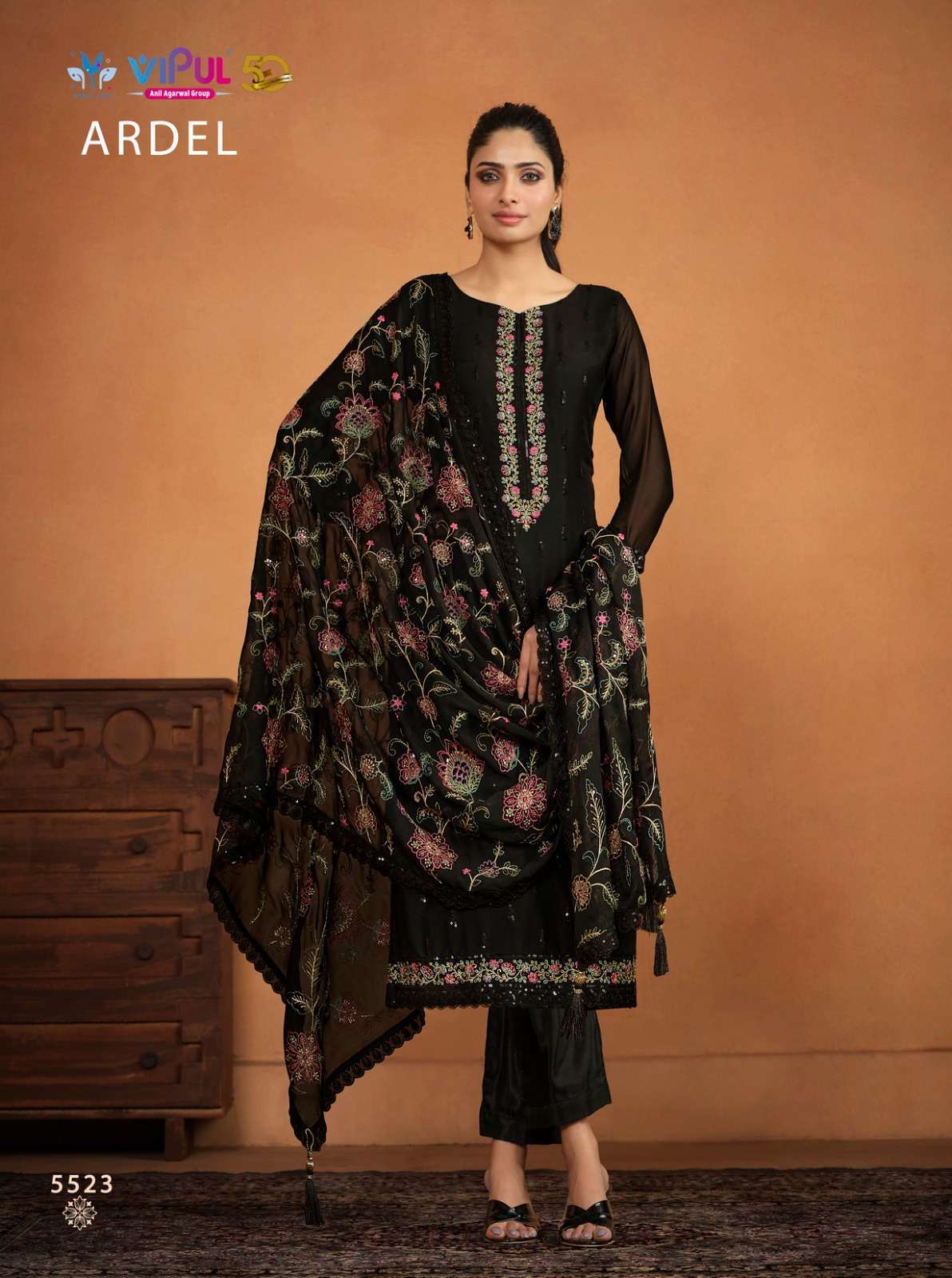 VIPUL FASHION ARDEL DESIGNER GEORGETTE SUIT CATALOG SUPPLIER WHOLESALER 2024