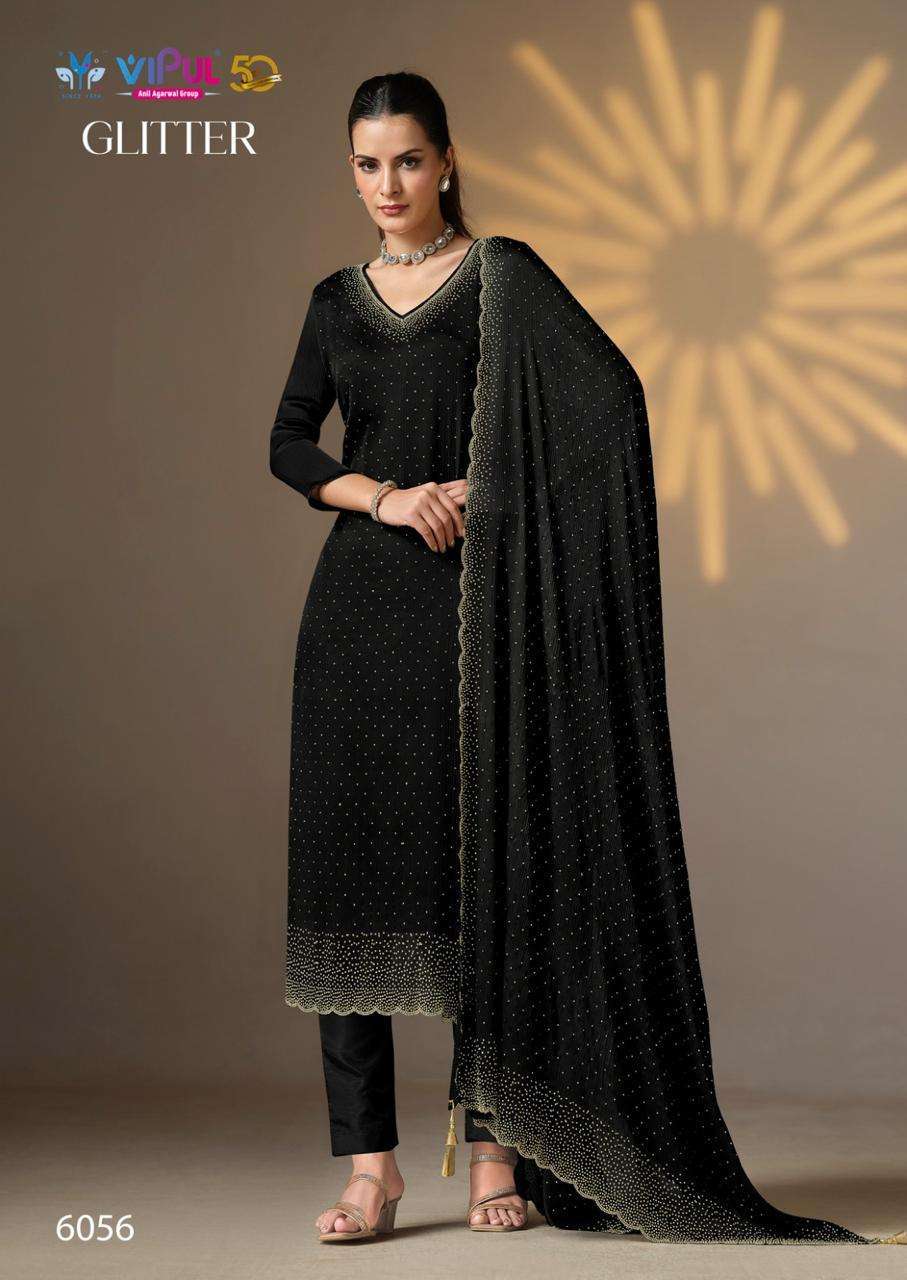 VIPUL FASHION GLITTER DESIGNER WORK FANCY SUIT CATALOGUE WHOLESALER 2024